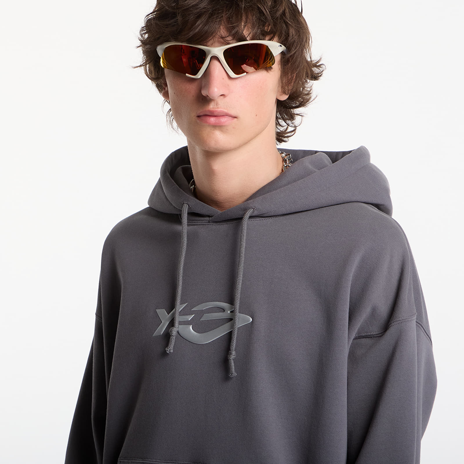 Sweatjacken und Sweatshirts Y-3 French Terry Liquid Logo Hoodie UNISEX Grey Five
