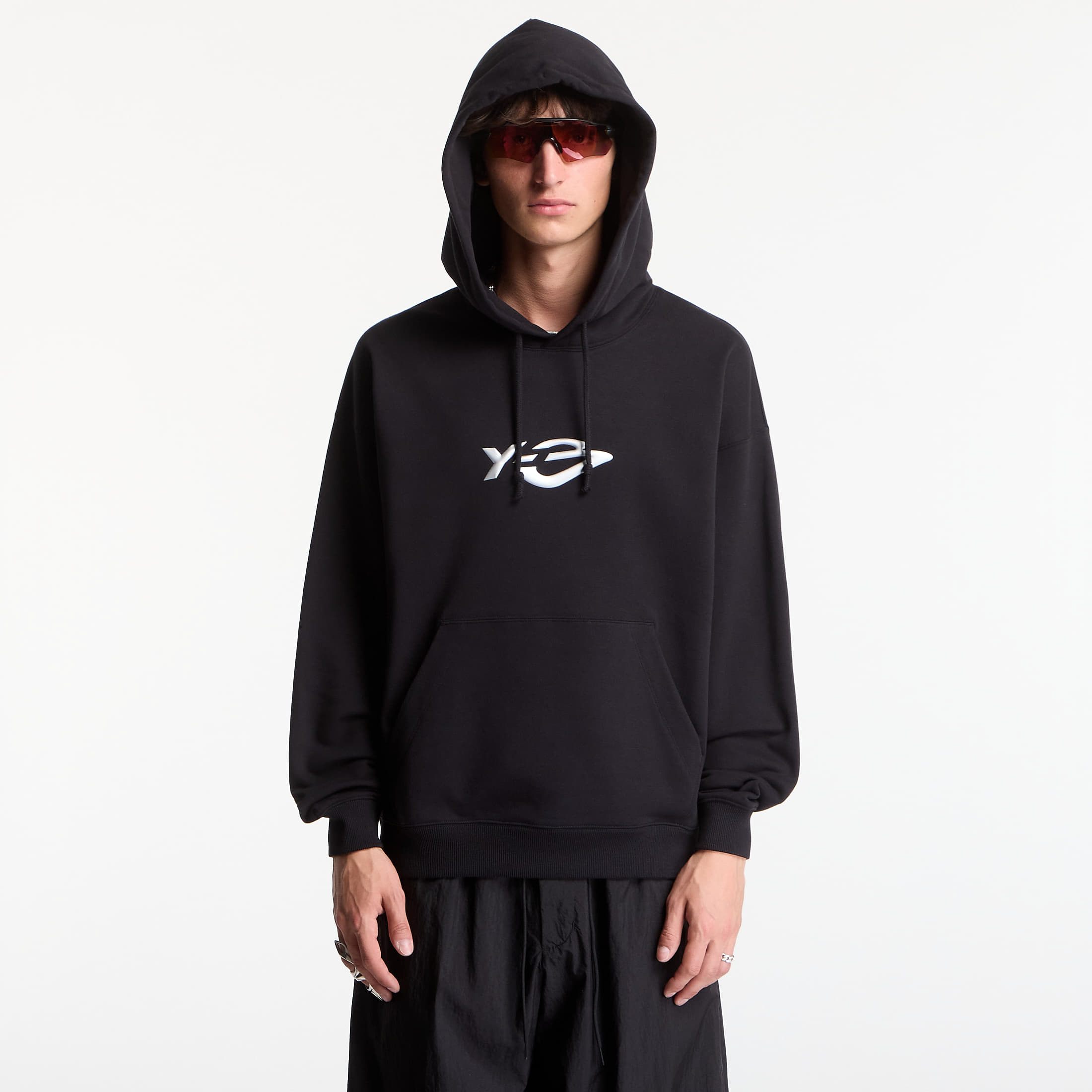 Sweatshirt Y-3 French Terry Liquid Logo Hoodie UNISEX Black XS