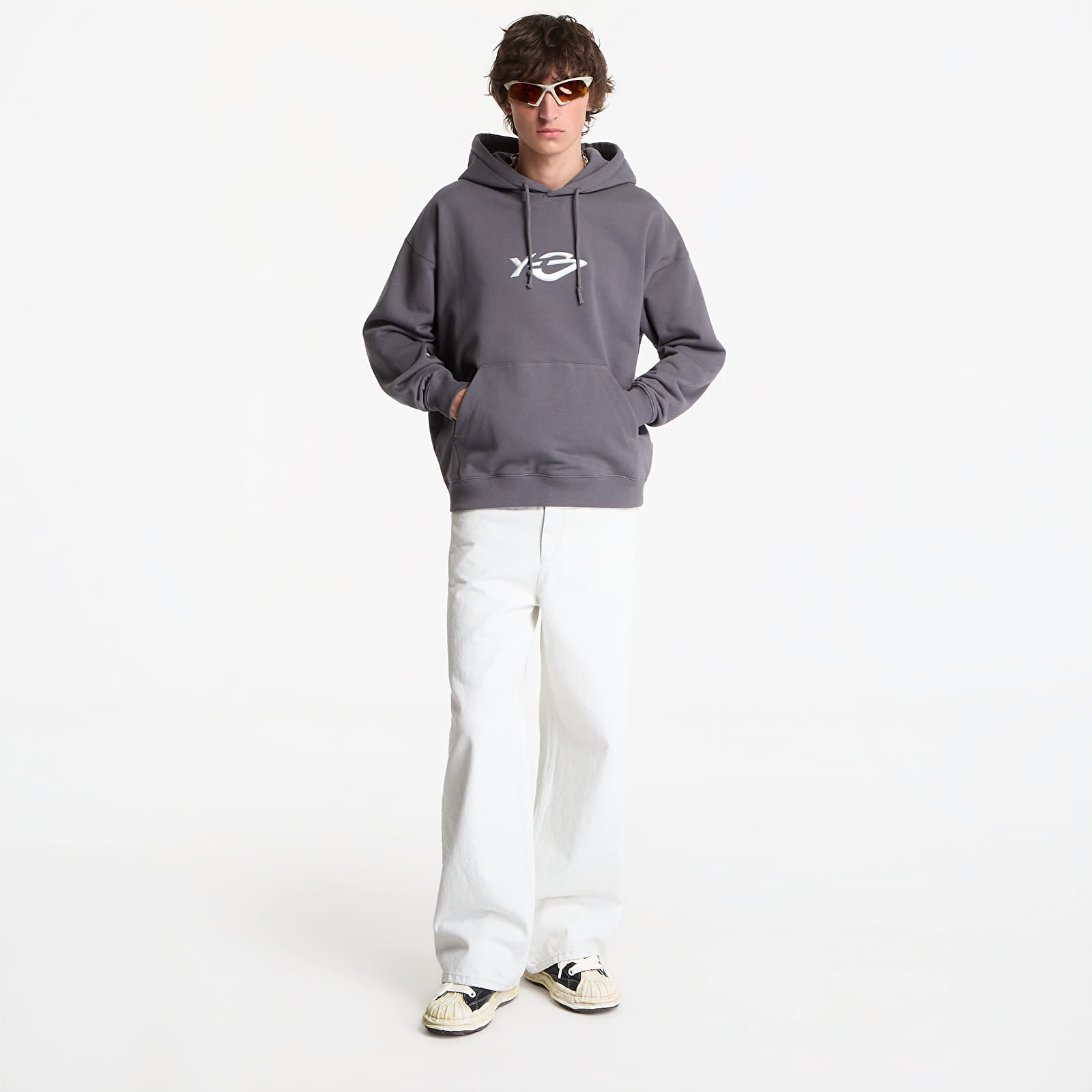 Sweatjacken und Sweatshirts Y-3 French Terry Liquid Logo Hoodie UNISEX Grey Five