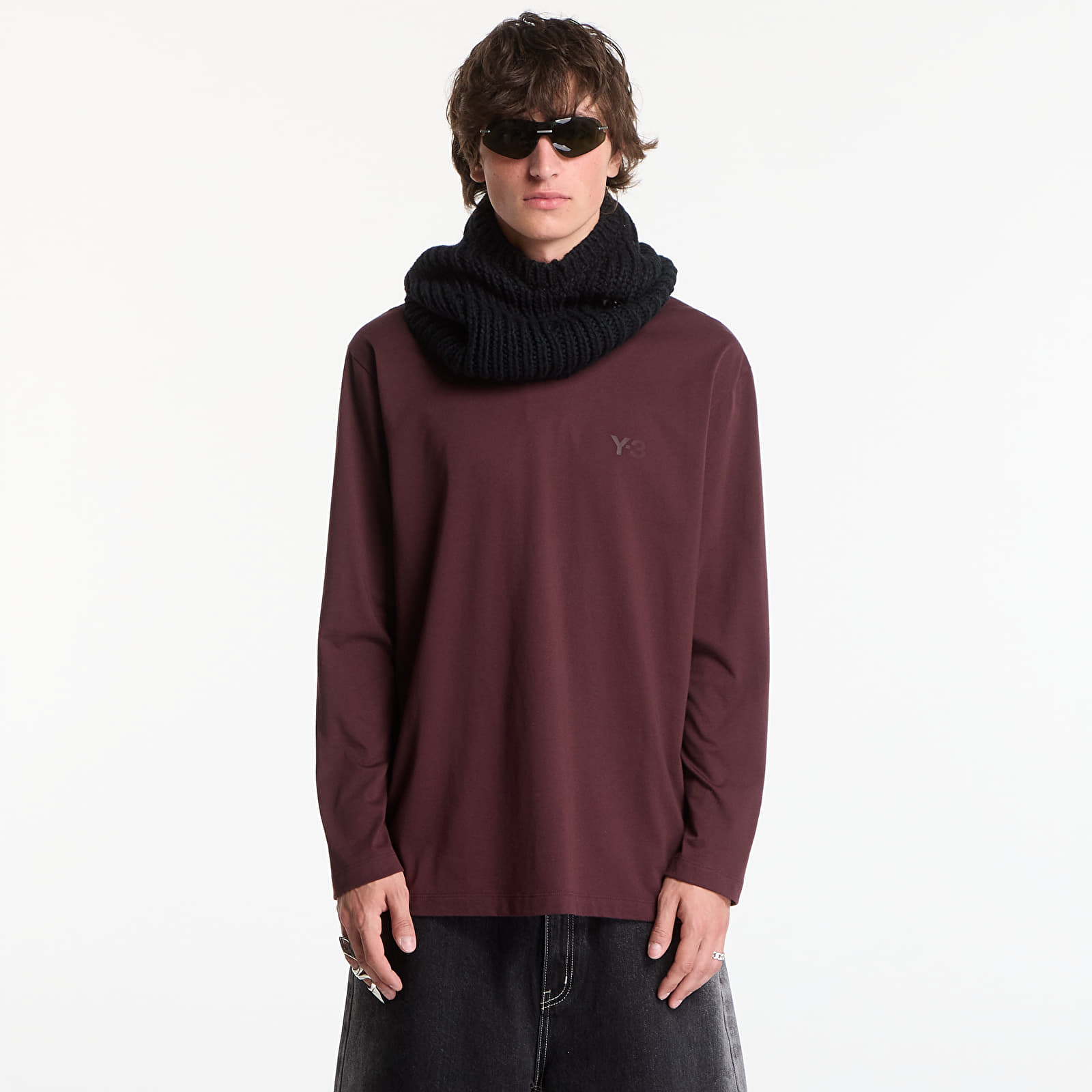 T-shirts Y-3 Logo Long Sleeve Long-Sleeve Top UNISEX Night Red