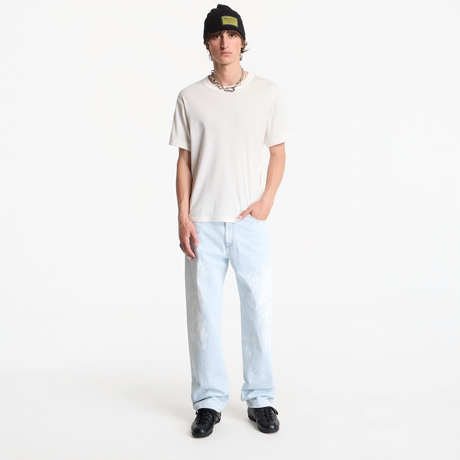 T-shirts  Y-3 Slim Short Sleeve T-Shirt UNISEX Chalk White
