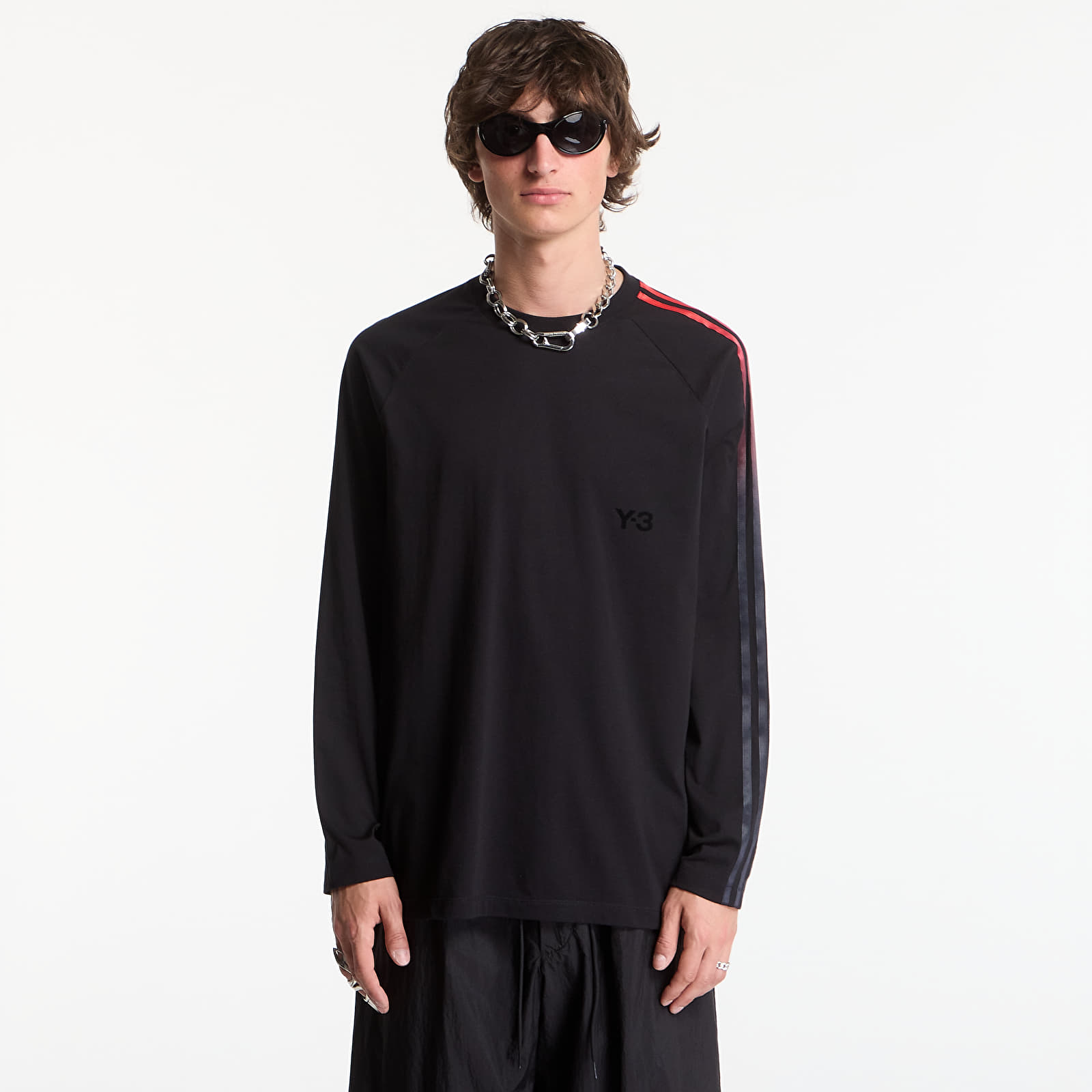 T-shirts Y-3 Oversized Gradient Stripes Long Sleeve T-Shirt UNISEX Black