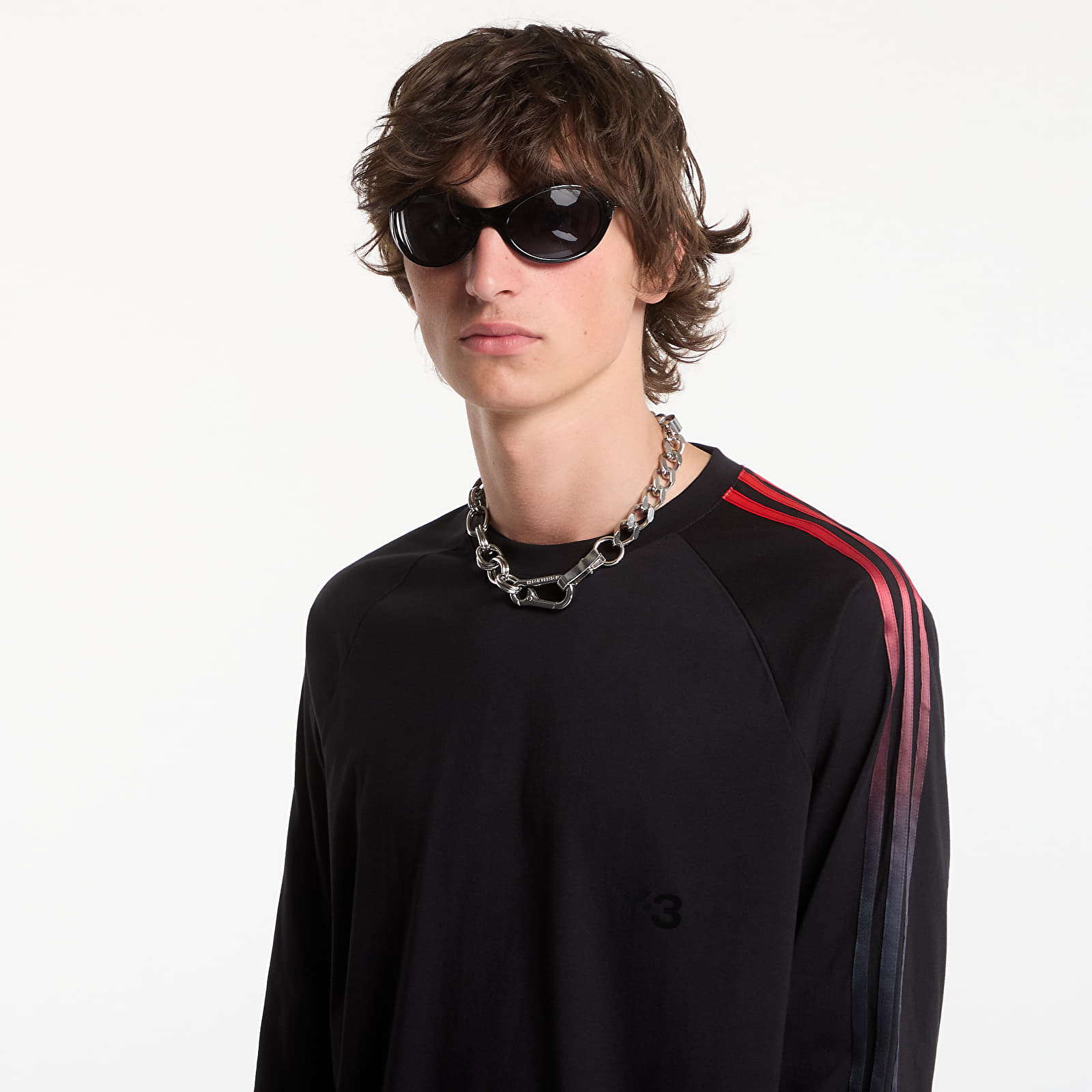 T-shirts Y-3 Oversized Gradient Stripes Long Sleeve T-Shirt UNISEX Black