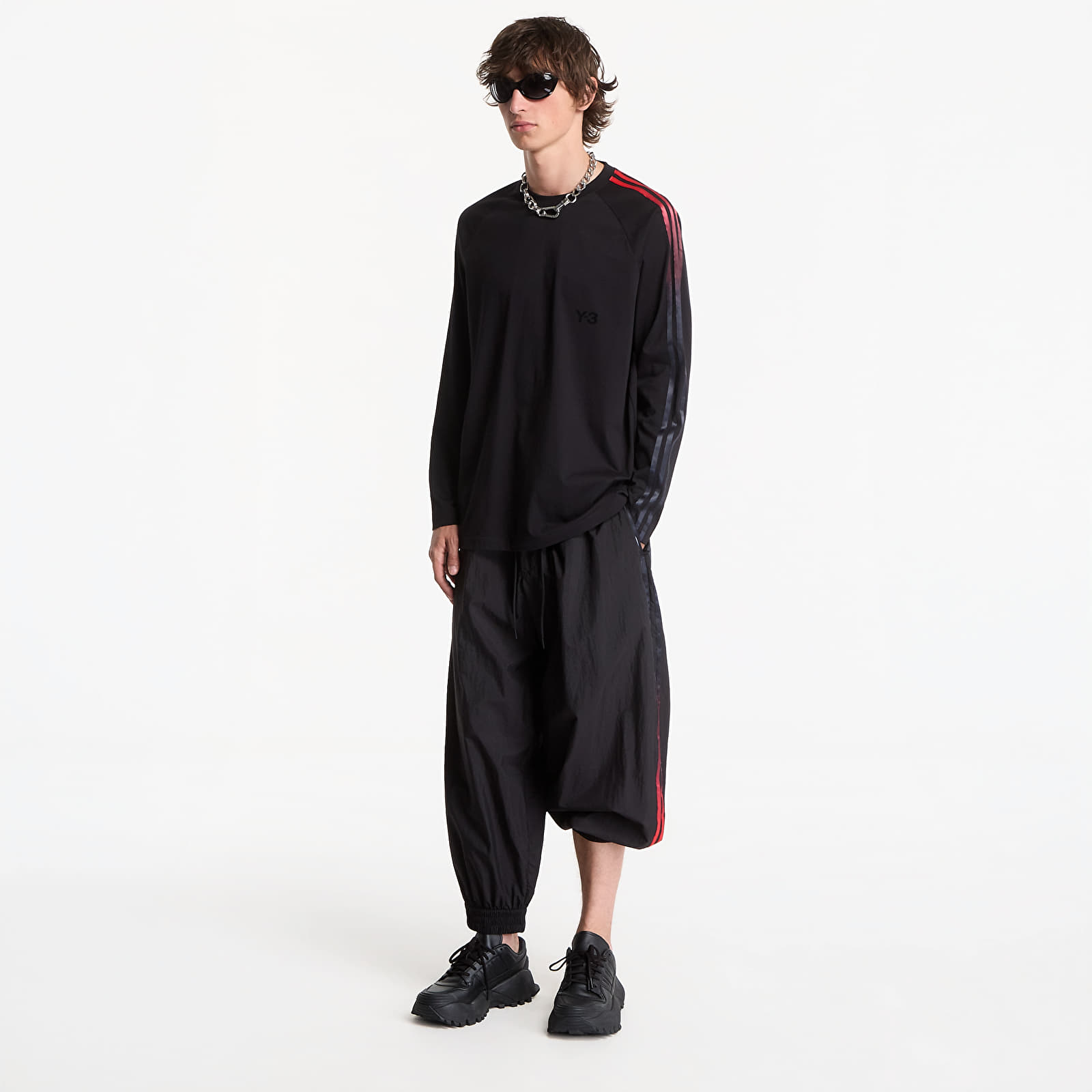 T-shirts Y-3 Oversized Gradient Stripes Long Sleeve T-Shirt UNISEX Black