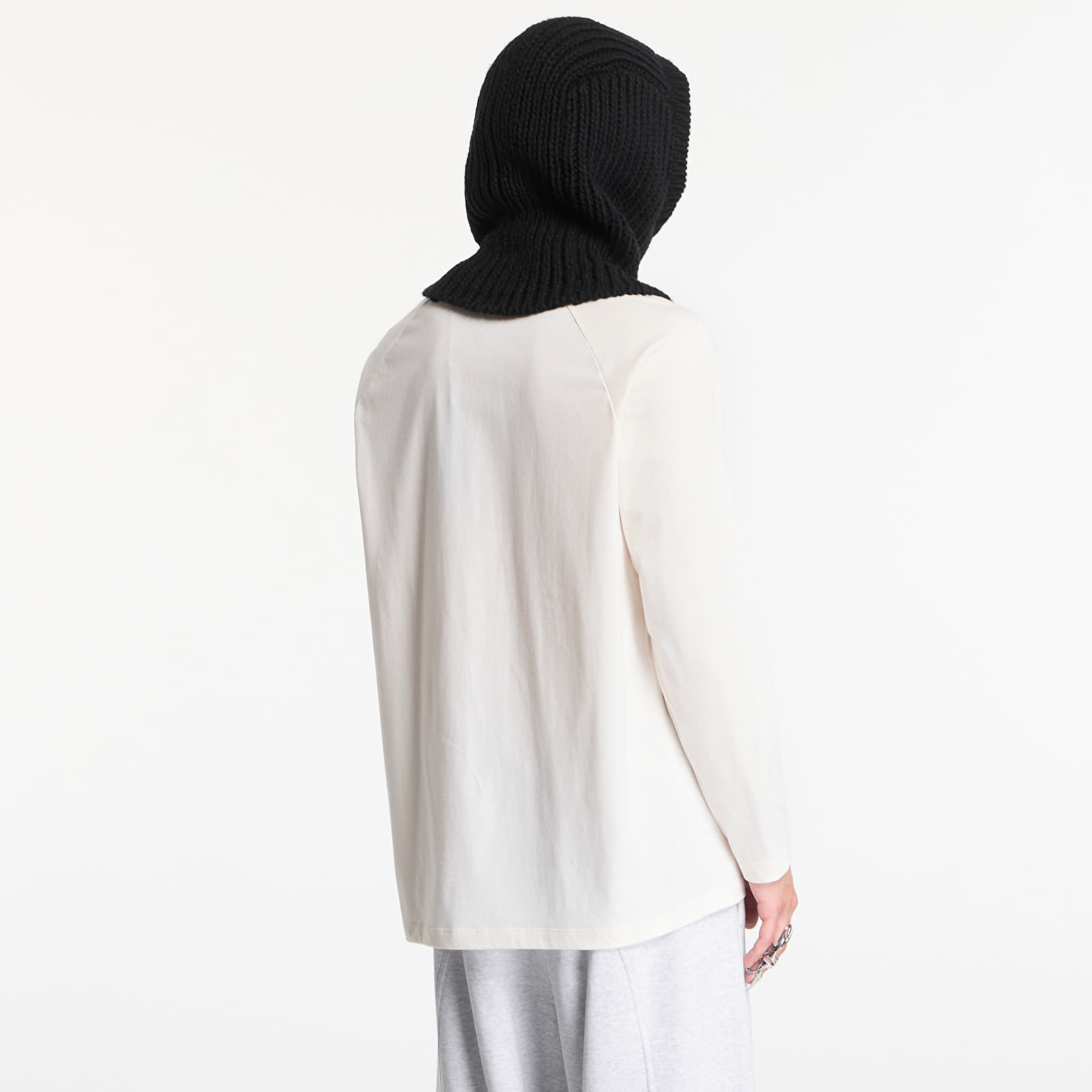 Trička Y-3 Oversized Gradient Stripes Long Sleeve T-Shirt UNISEX Chalk White