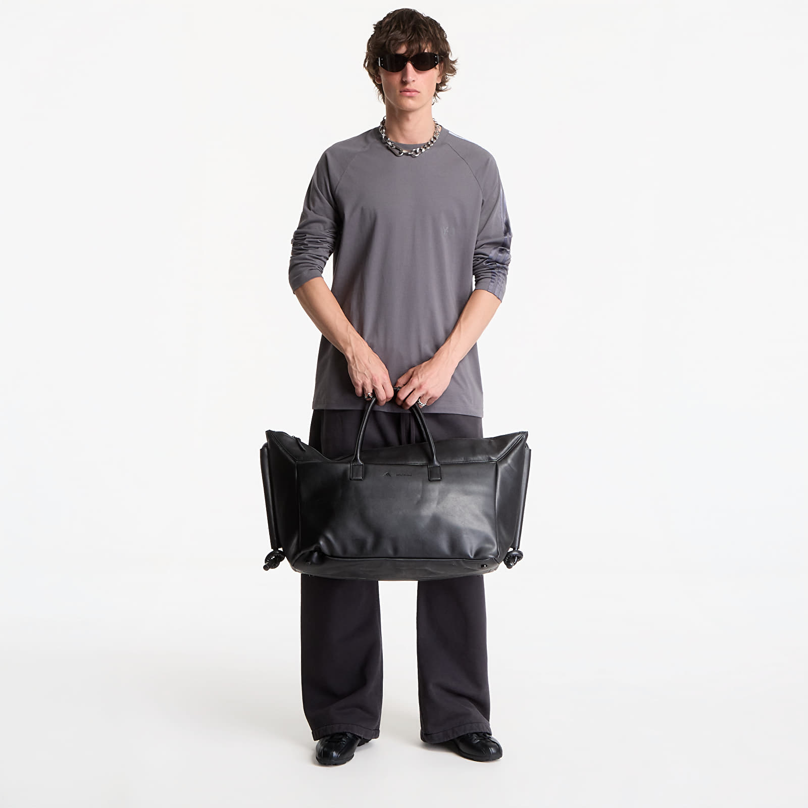 T-shirts Y-3 Oversized Gradient Stripes Long Sleeve T-Shirt UNISEX Grey Five