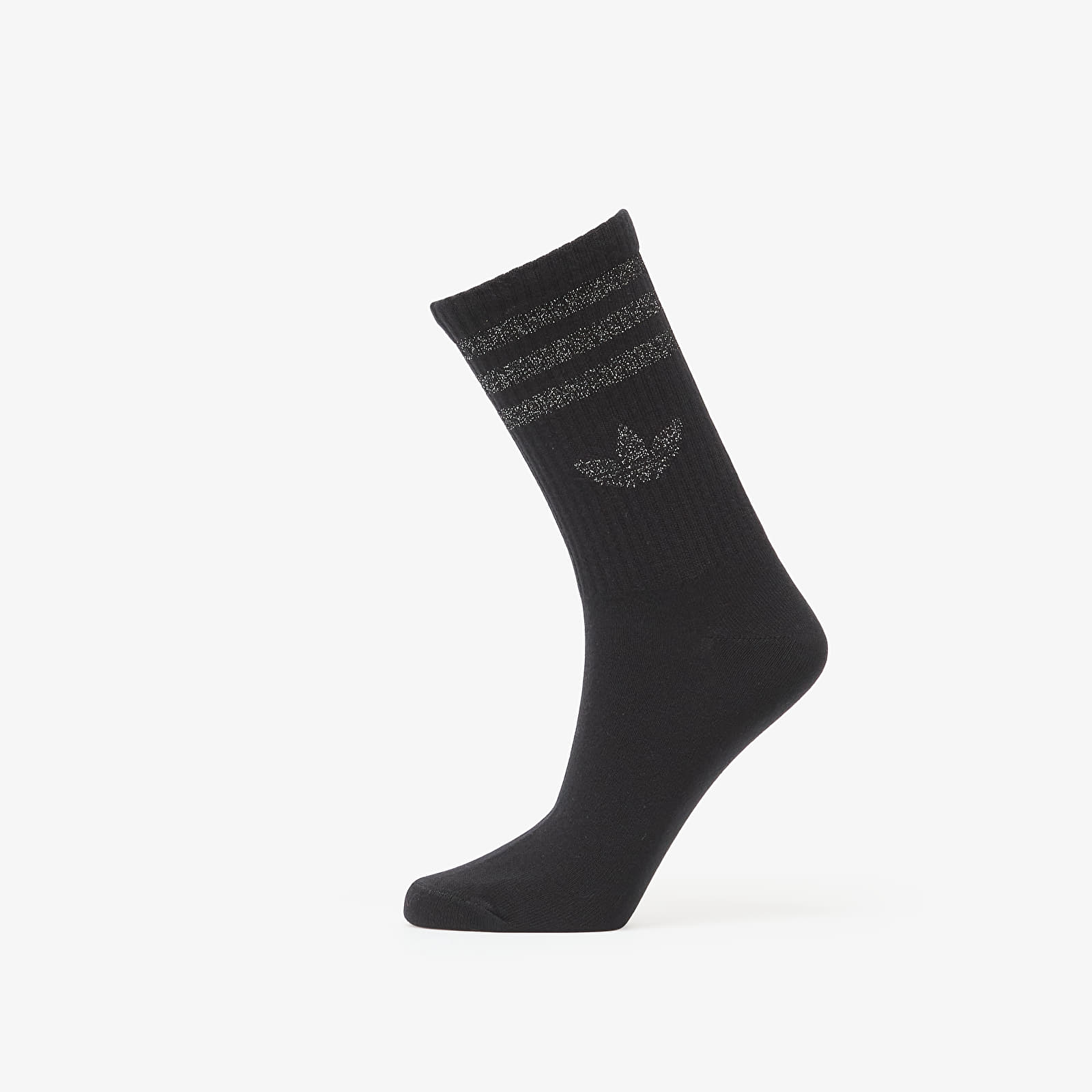 Чоловічі шкарпетки adidas 3 Stripes Glitter Crew Socks 3-Pack White/ Silver Met./ Black