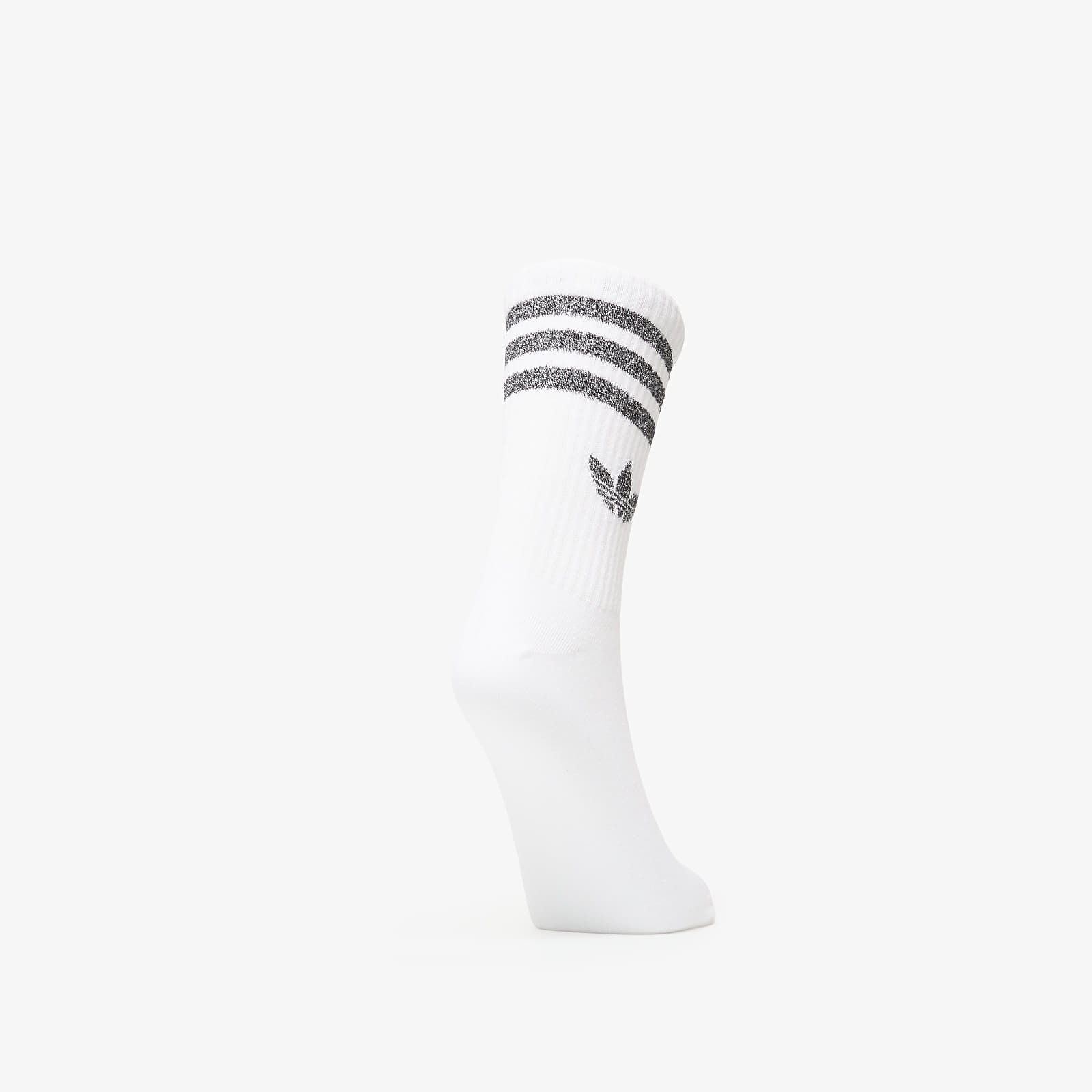 Чоловічі шкарпетки adidas 3 Stripes Glitter Crew Socks 3-Pack White/ Silver Met./ Black