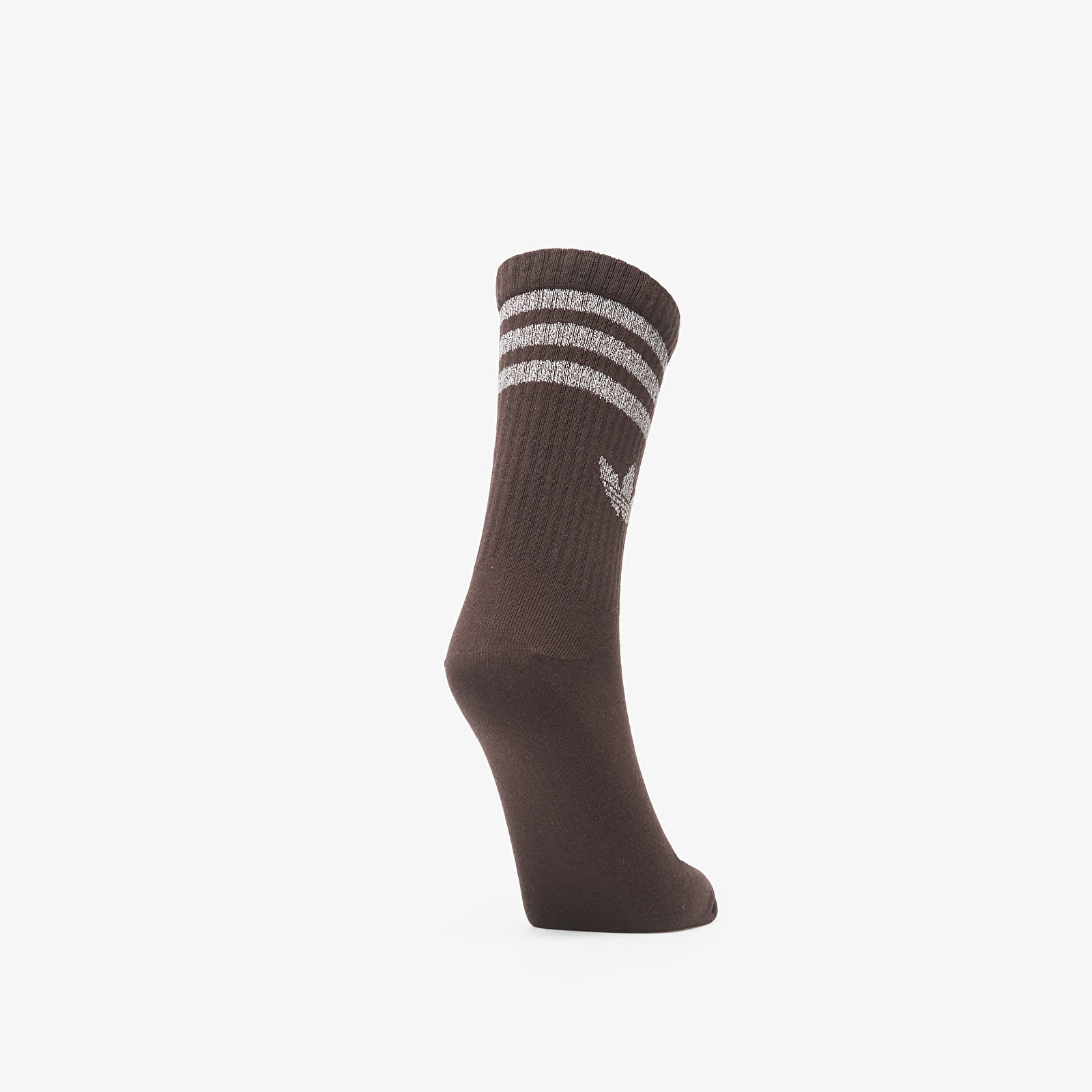 Men's socks adidas 3 Stripes Glitter Crew Socks 3-Pack Off White/ Aurora Coffee