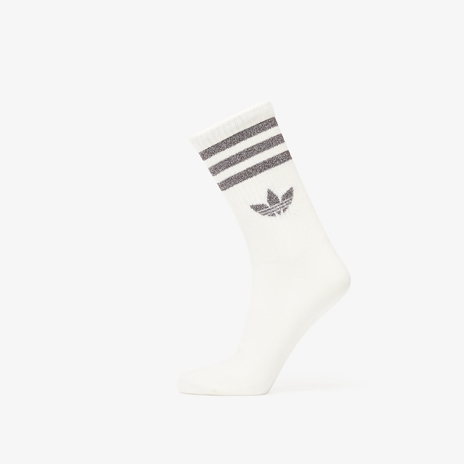 Men's socks adidas 3 Stripes Glitter Crew Socks 3-Pack Off White/ Aurora Coffee
