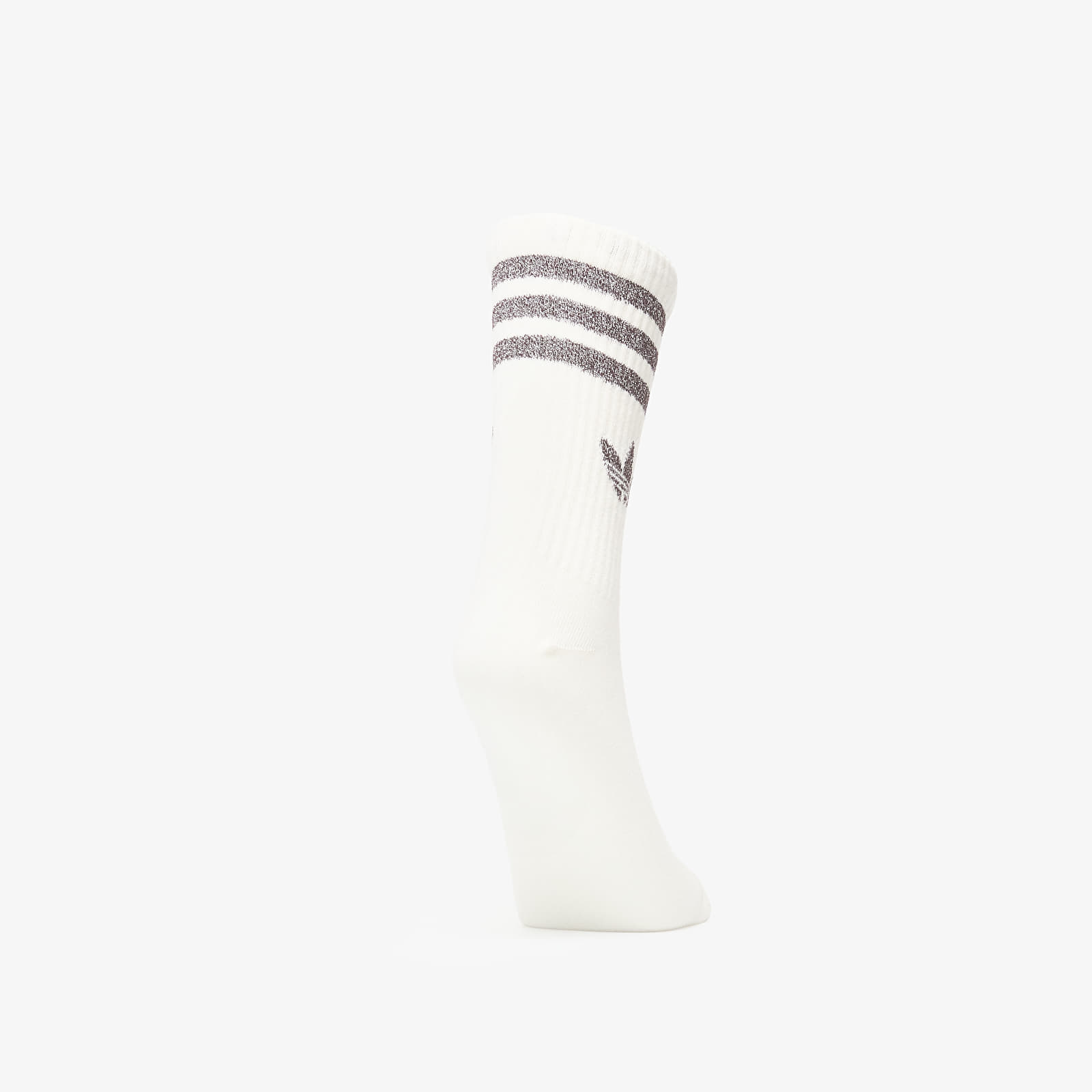 Men's socks adidas 3 Stripes Glitter Crew Socks 3-Pack Off White/ Aurora Coffee