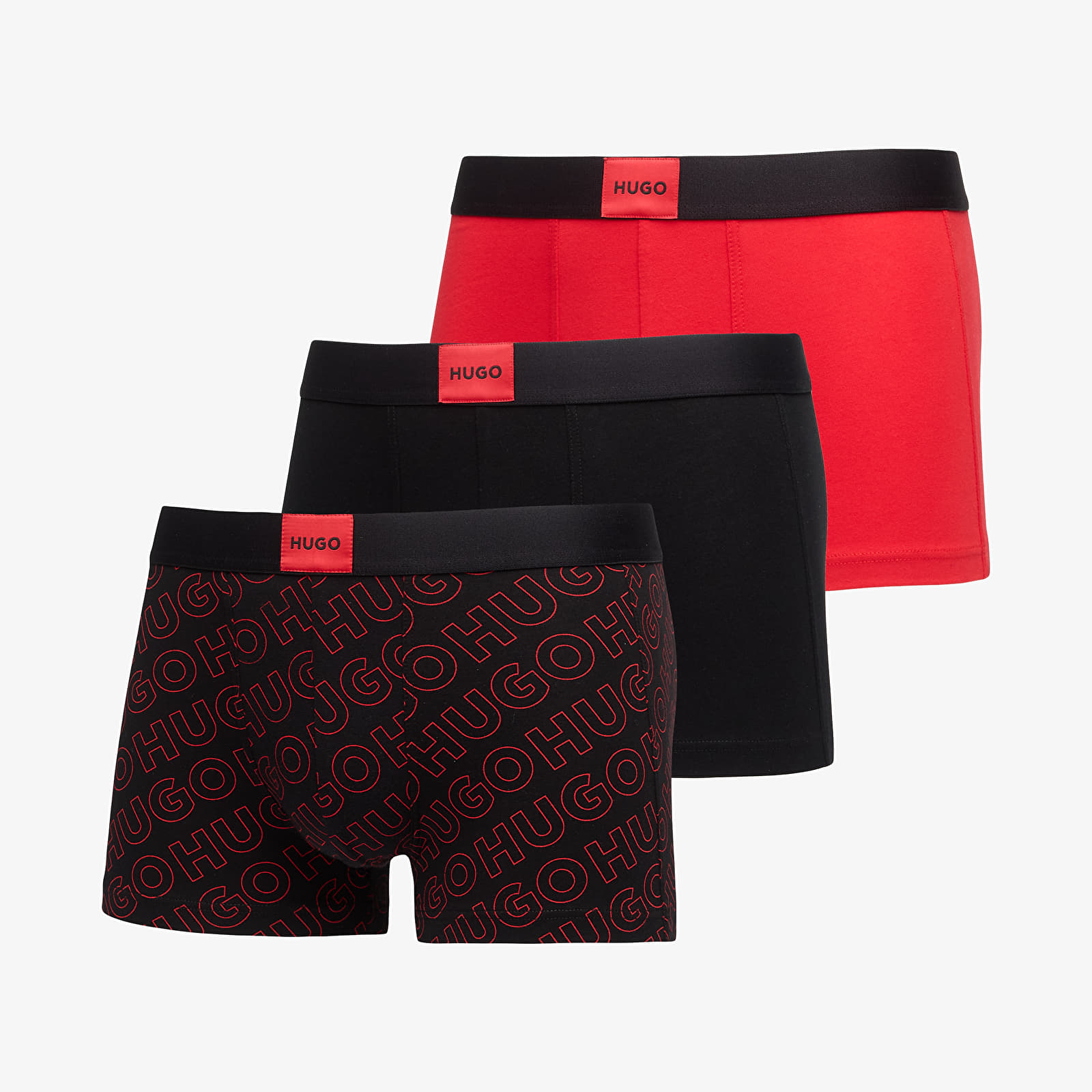 Boxer Hugo Boss Trunk Trp Galaxy Des Black/ Red