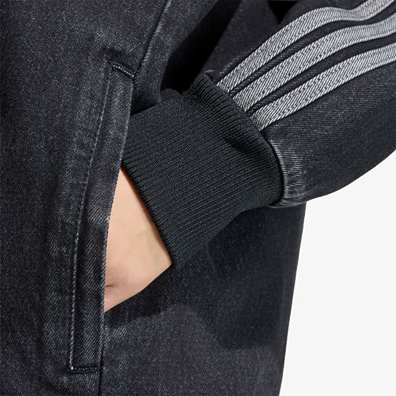 adidas SST Oversized Denim Tracktop True Black Denim | Footshop