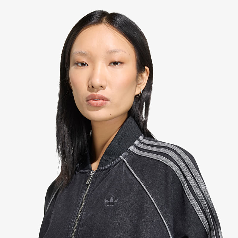 adidas SST Oversized Denim Tracktop True Black Denim | Footshop