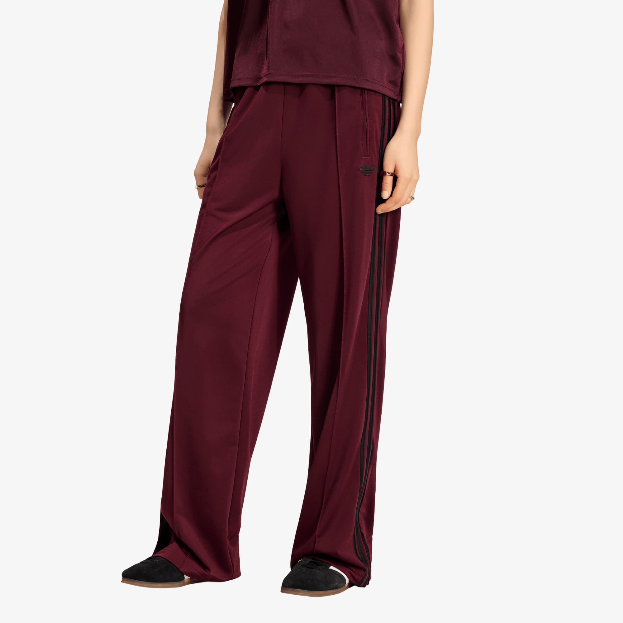 Потници adidas Firebird Loose Tracksuit Pants Maroon/ Black XS