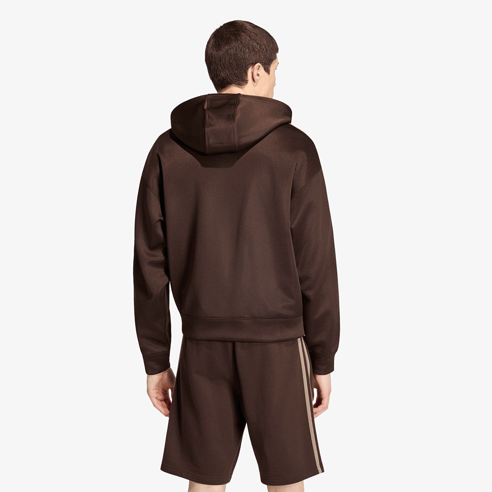 Sweats à capuche homme adidas Adicolor Spacer Oversized Hoodie Aurora Coffee