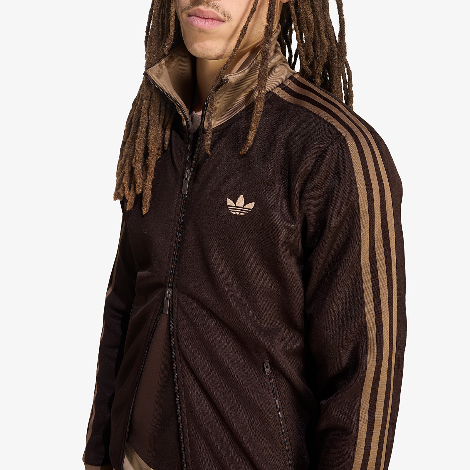 Muške dukserice adidas Classic Track Top Aurora Coffee