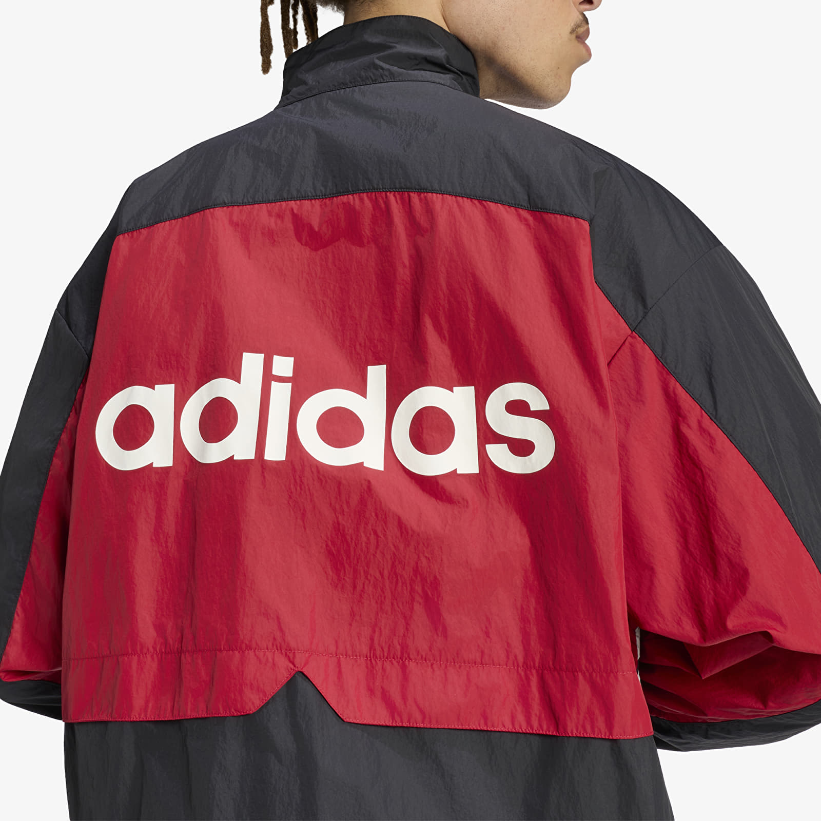 Men's jackets adidas Cutline Tracktop Black/ Team Victory Red