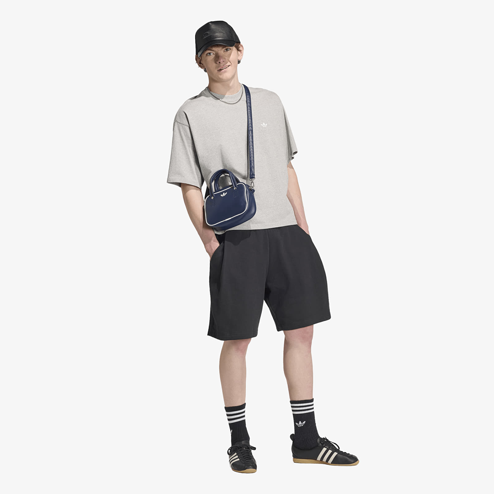 T-shirts homme adidas Trefoil Essentials Oversized T-shirt Medium Grey Heather
