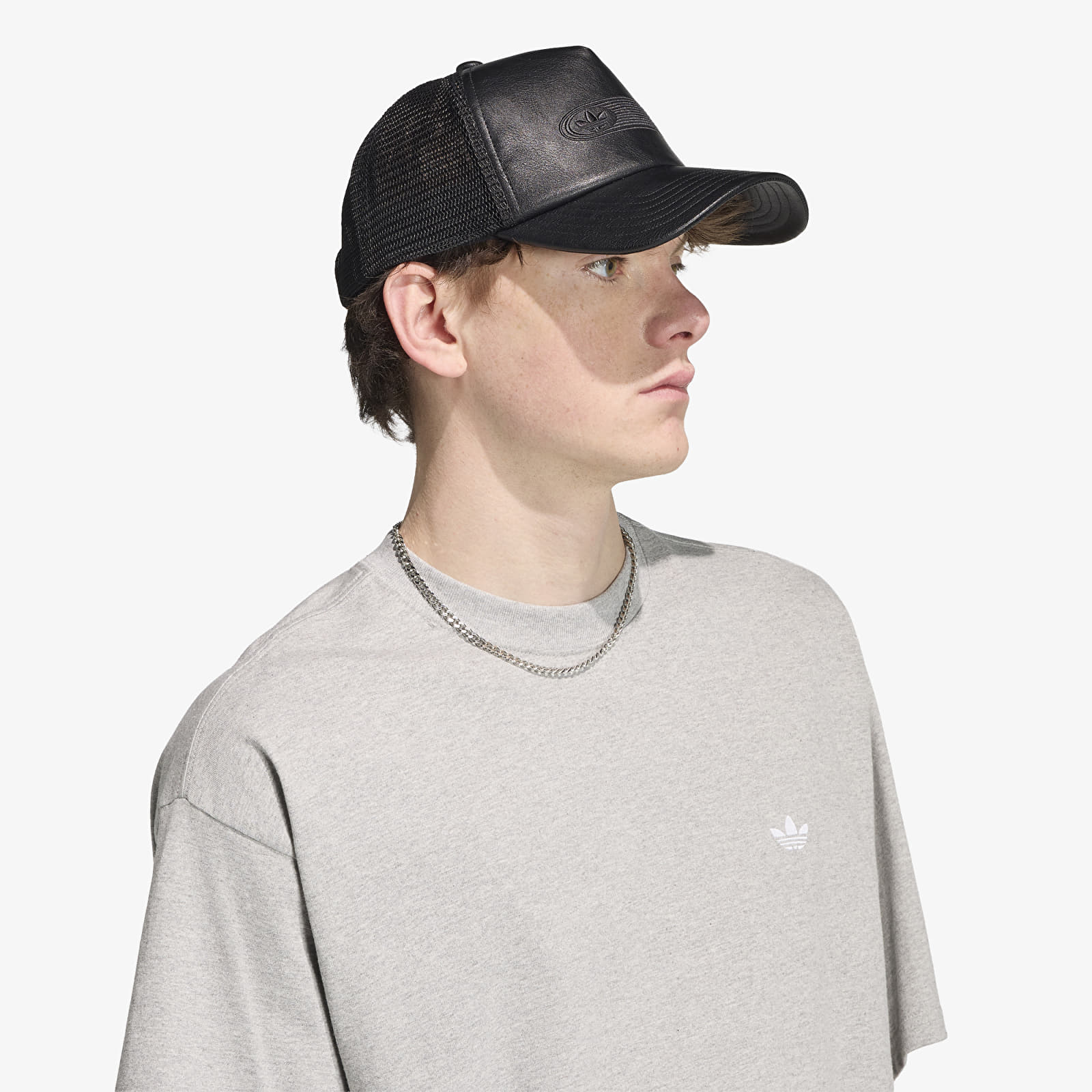 T-shirts homme adidas Trefoil Essentials Oversized T-shirt Medium Grey Heather