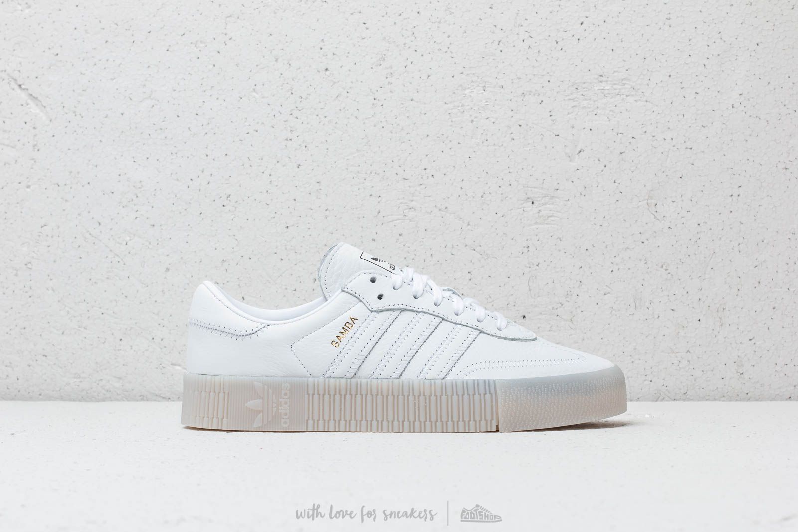 Adidas sambarose shop all white
