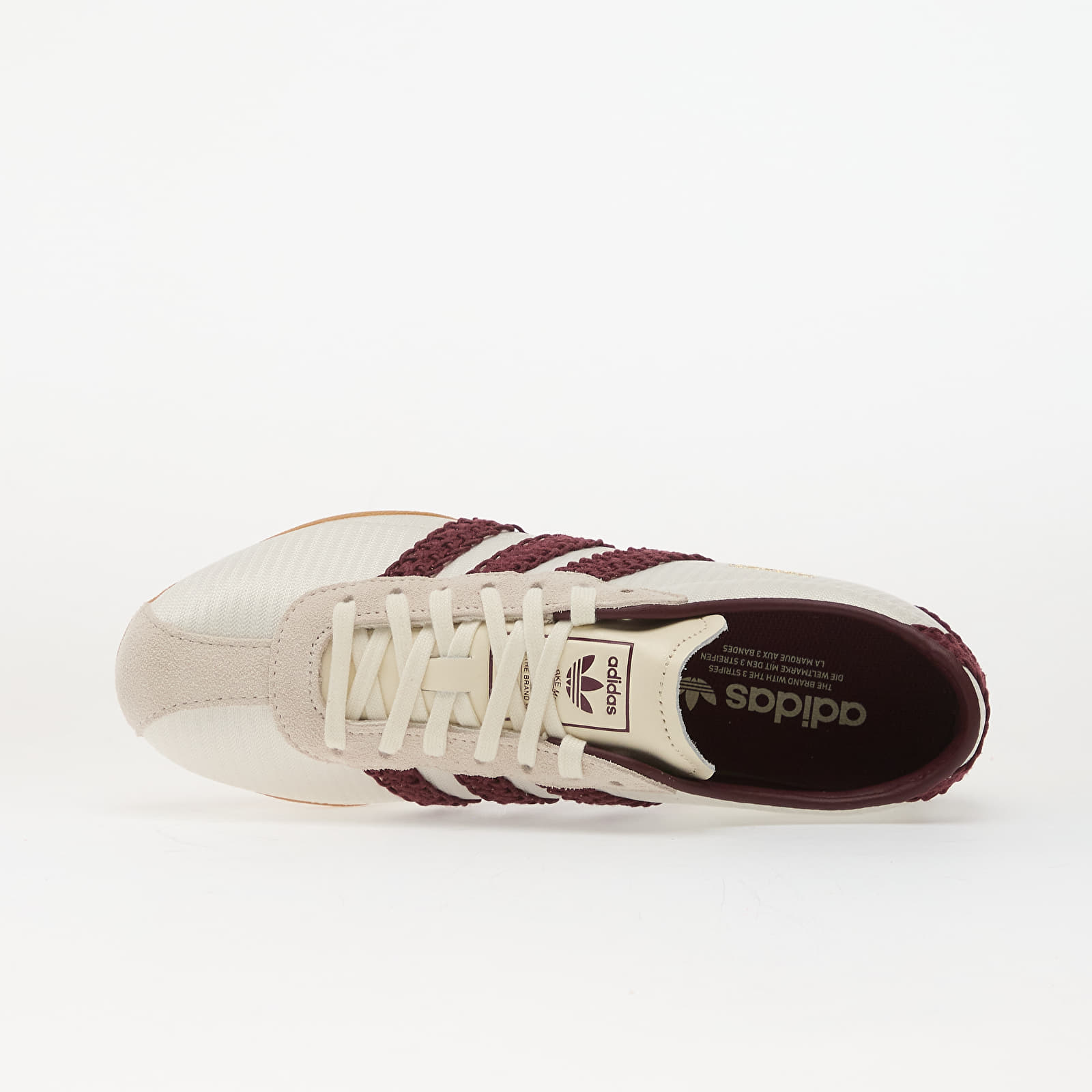 Chaussures et baskets femme adidas Tokyo Off White/ Maroon/ Gum 3