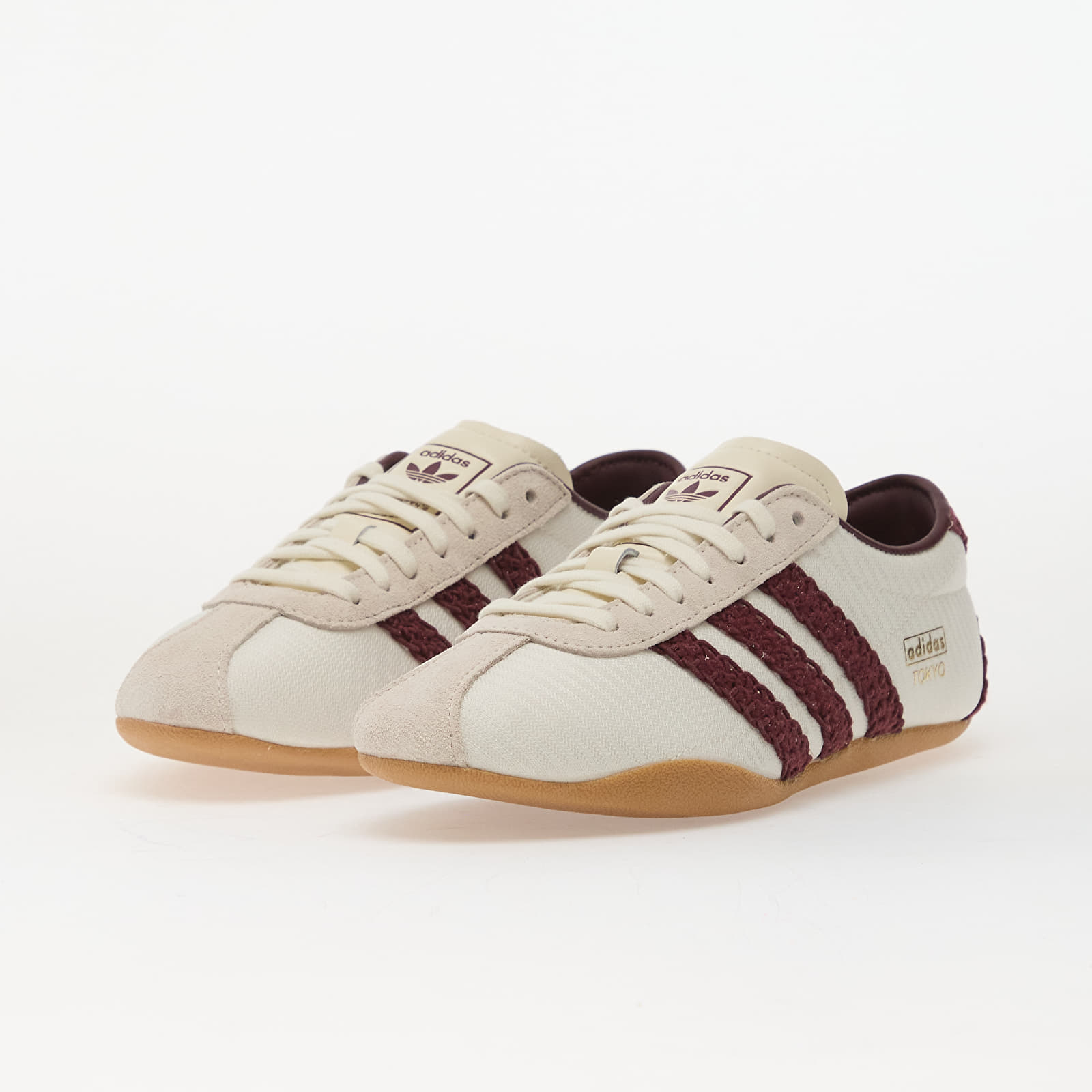 Chaussures et baskets femme adidas Tokyo Off White/ Maroon/ Gum 3