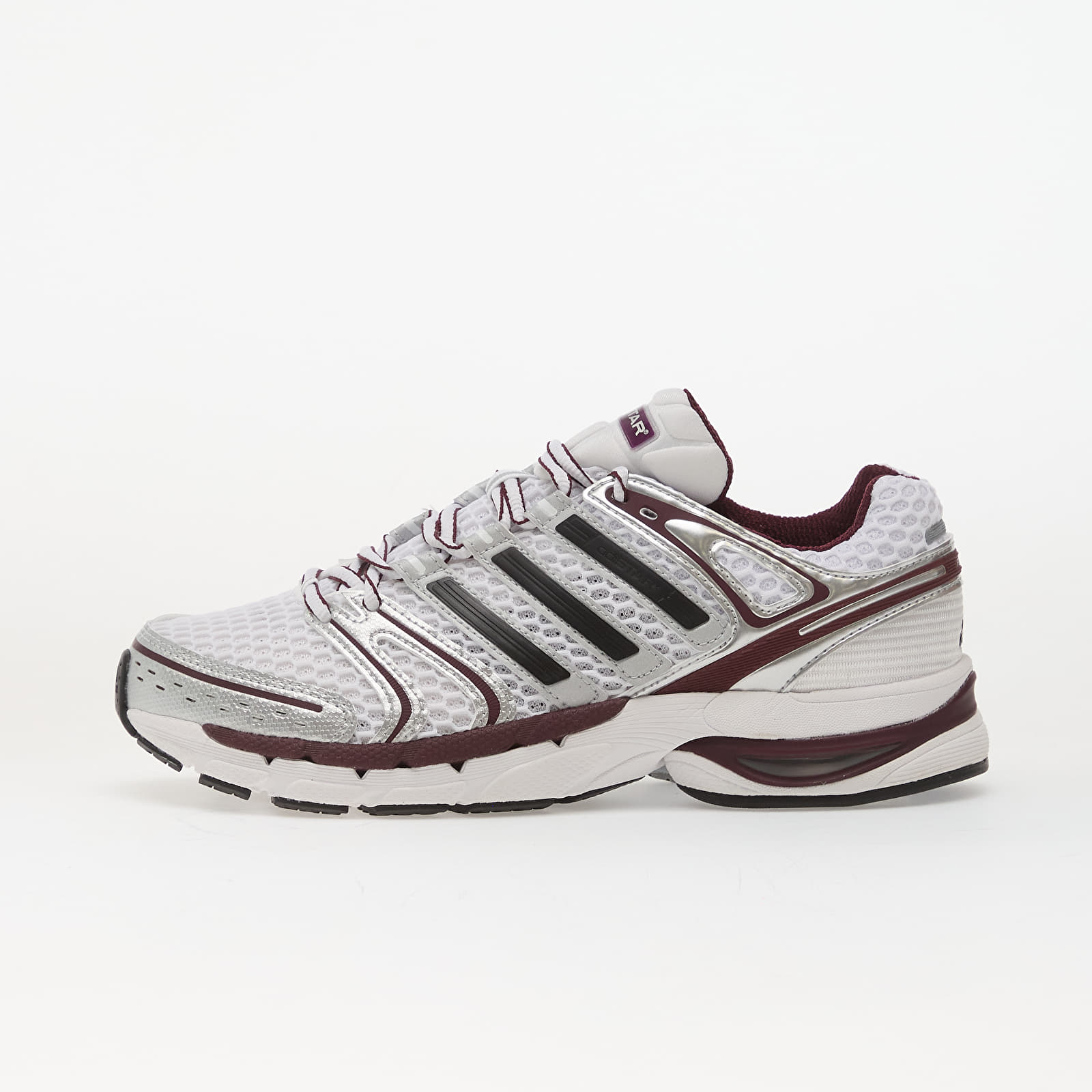 Herenschoenen adidas Adistar Control 5 Ftwr White/ Core Black/ Maroon