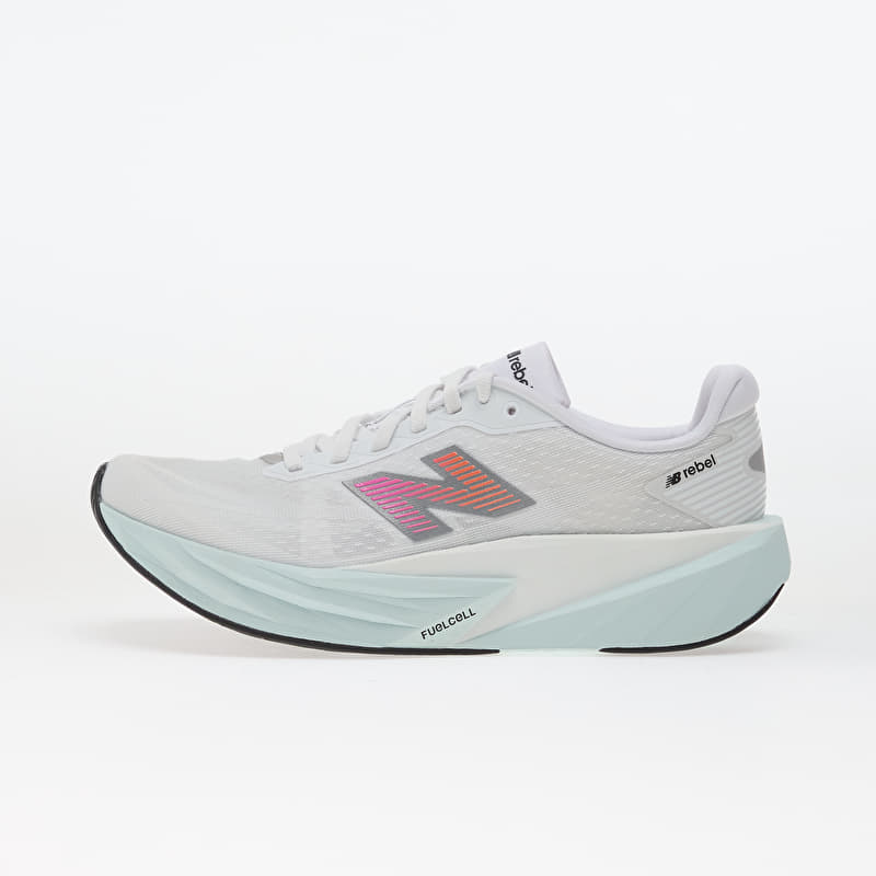 New Balance Fuel Cell Rebel v5 White/ Pink Heat/ Glint Blue