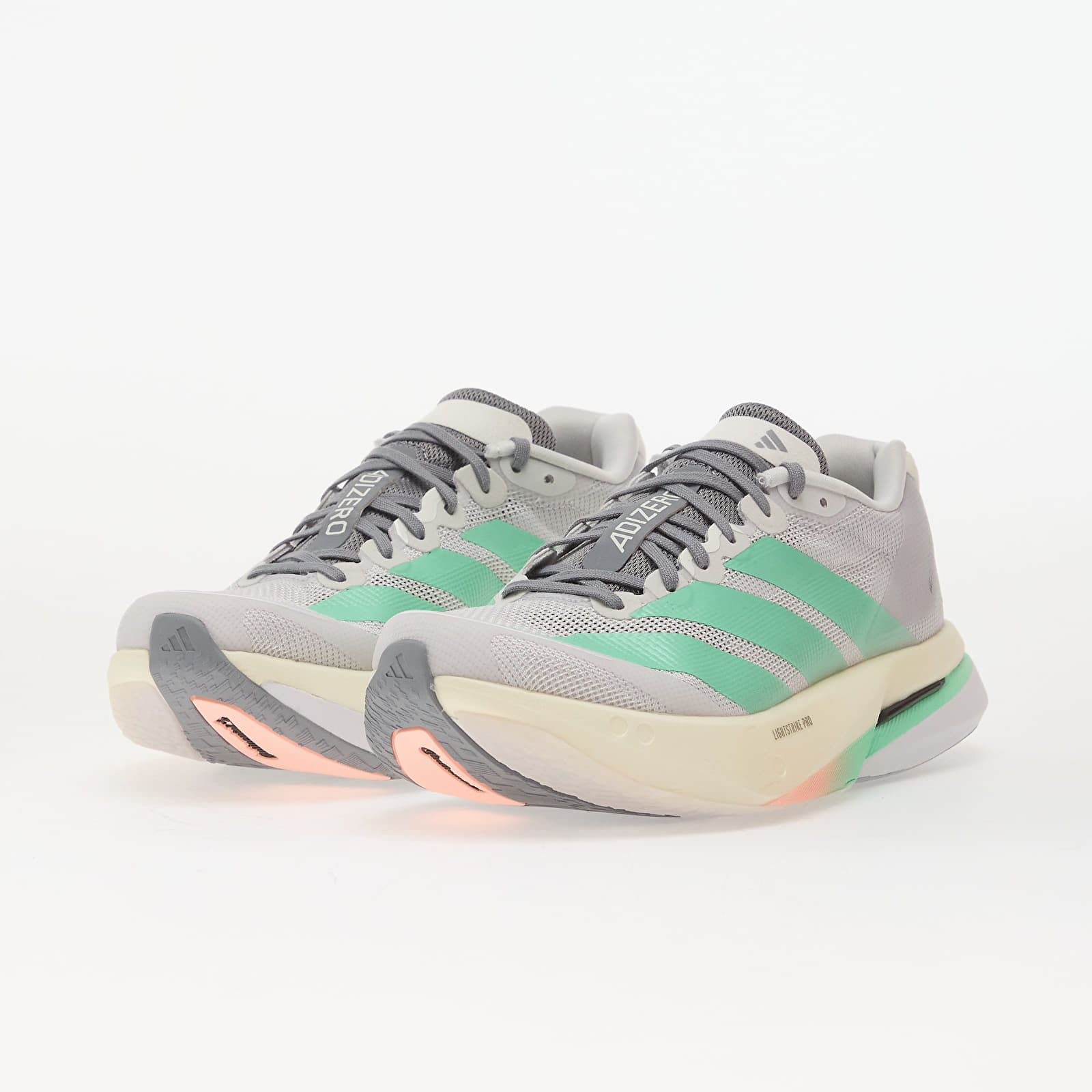 Women's shoes adidas Adizero Boston 13 Dash Grey/ Pulse Mint/ Haze Coral
