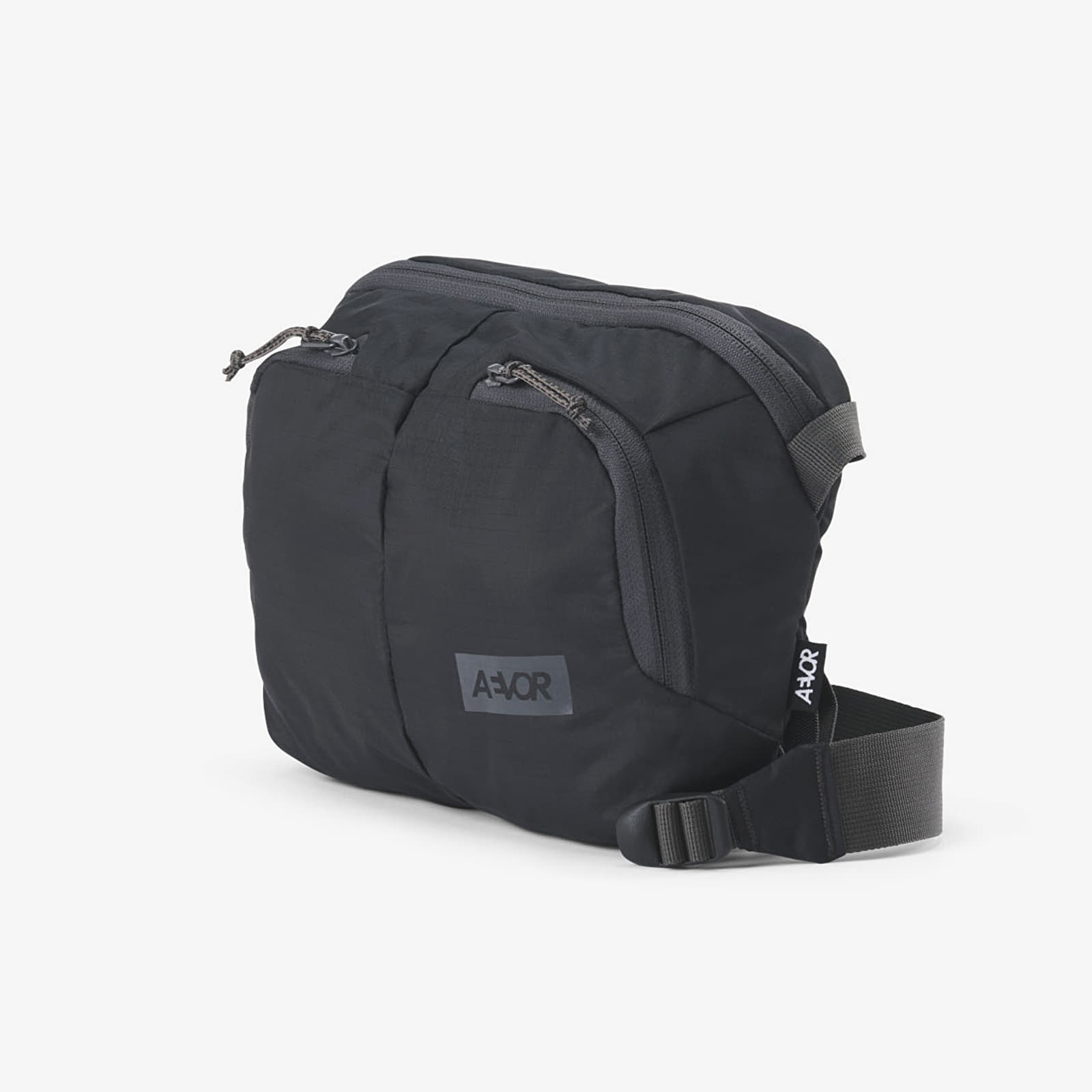 Men's Shoulder Bags AEVOR Sacoche Bag Ripstop Charcoal Black