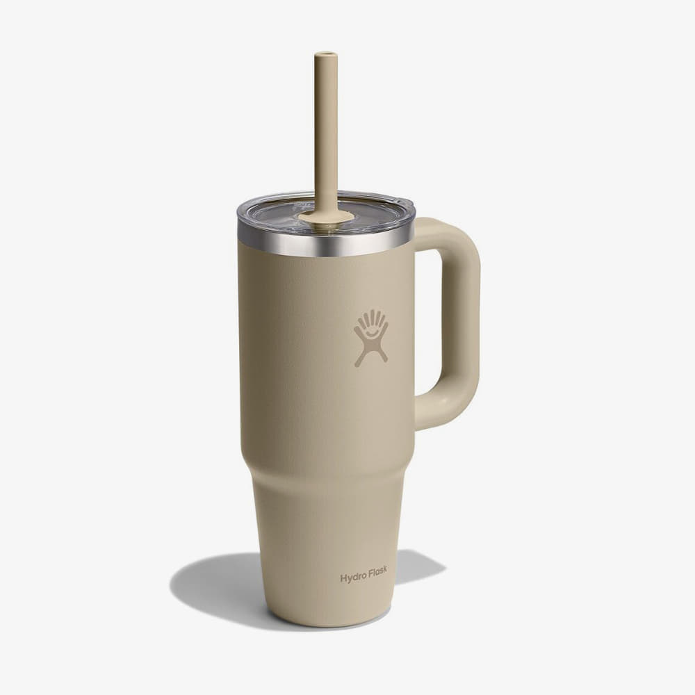Thermo cups Hydro Flask 710 ml  Travel Tumbler Clear Lid Oat