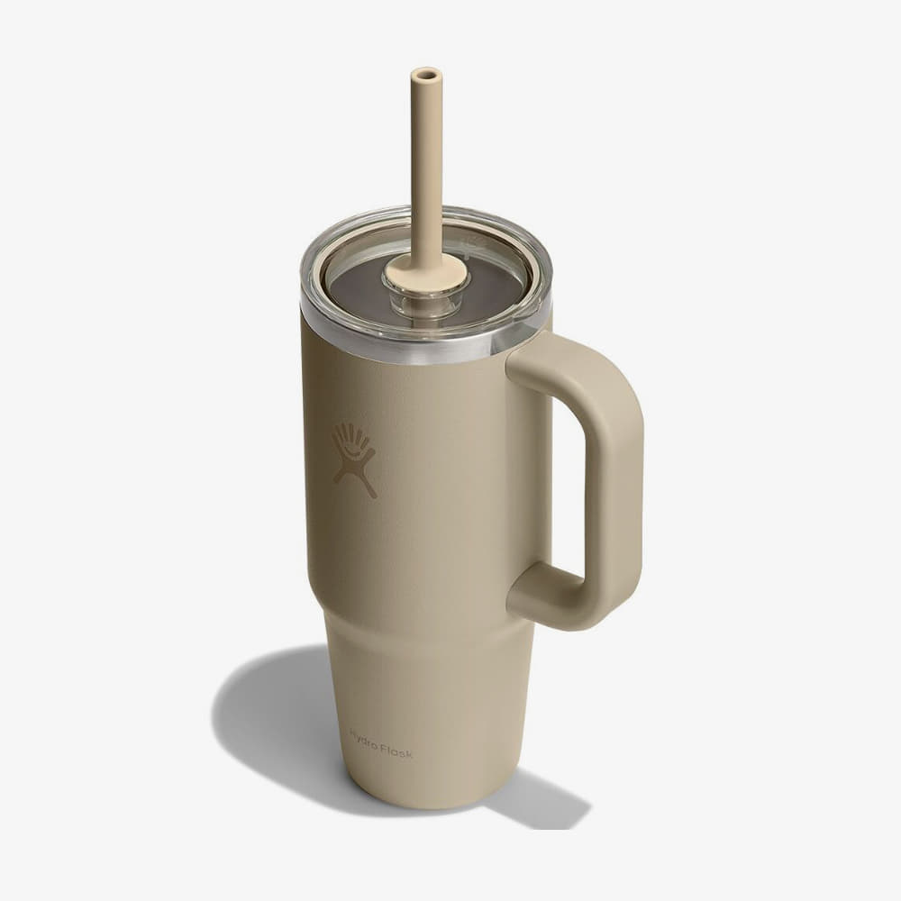 Thermo cups Hydro Flask 710 ml  Travel Tumbler Clear Lid Oat