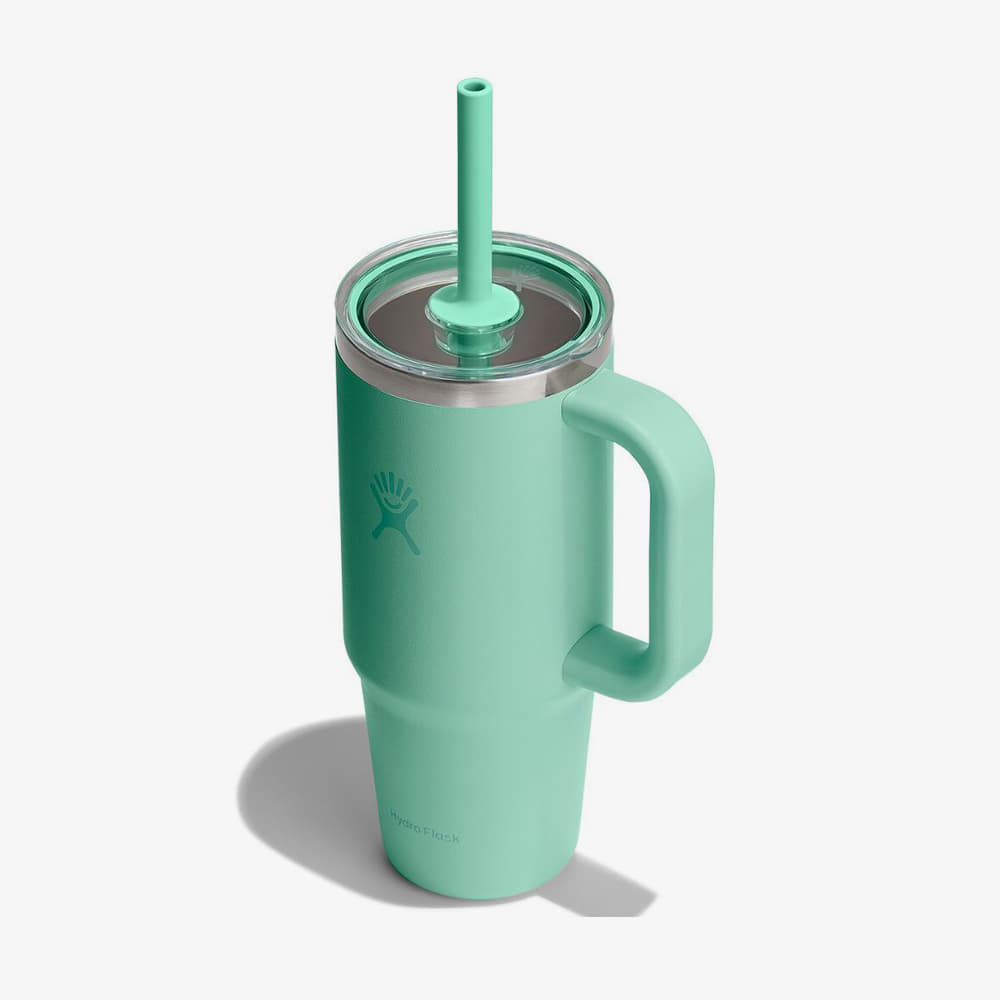 Thermosbekers Hydro Flask 710 ml  Travel Tumbler Clear Lid Mermaid Green