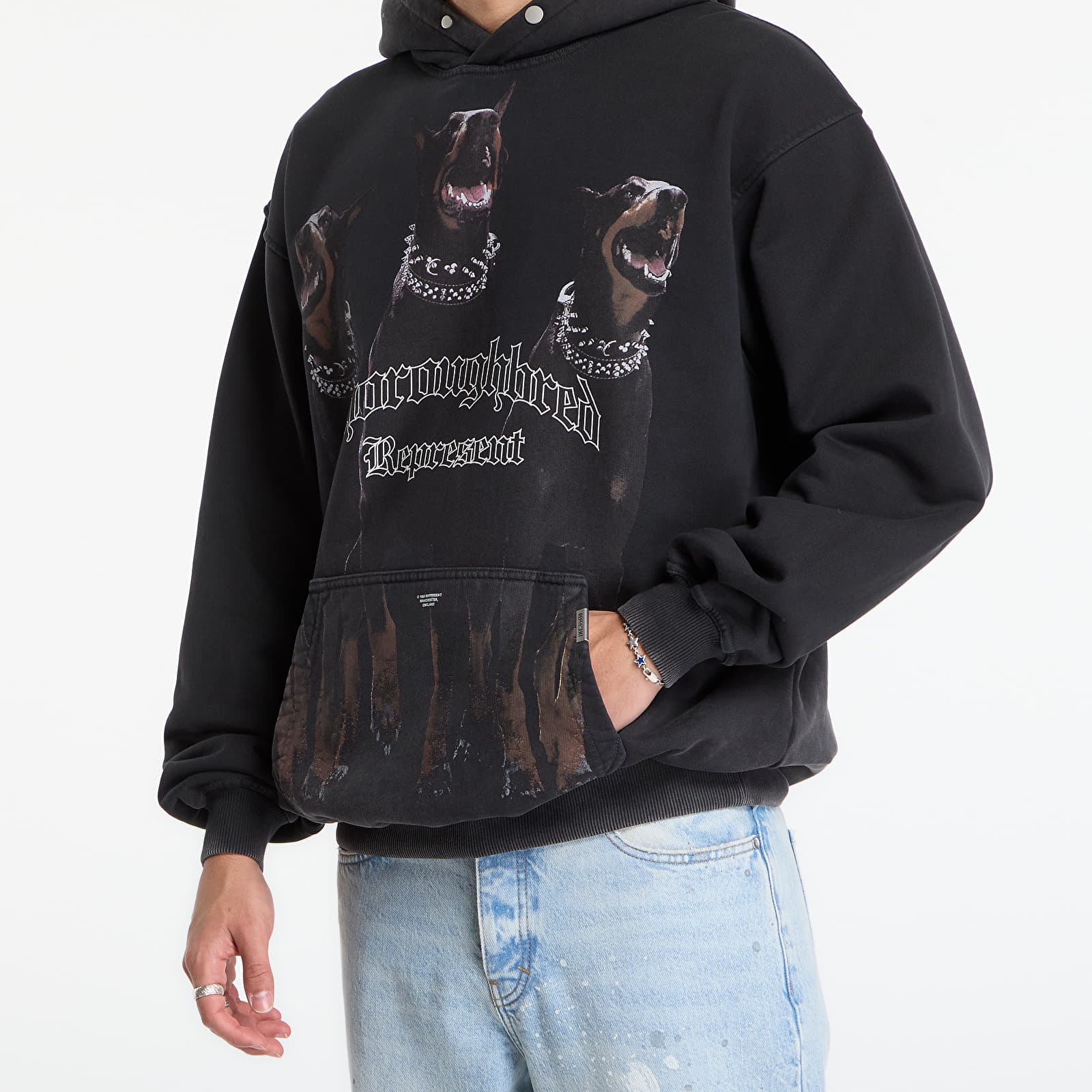 Hoodies en truien REPRESENT Thoroughbred Hoodie Vintage Black