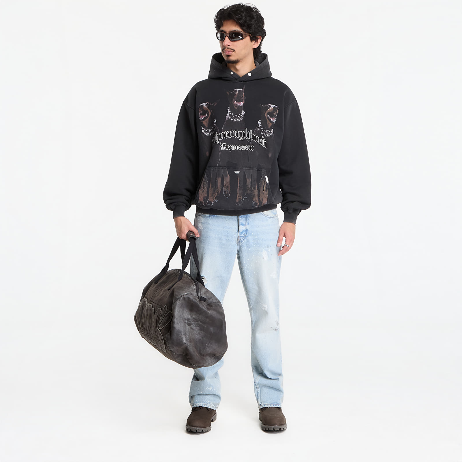 Hoodies en truien REPRESENT Thoroughbred Hoodie Vintage Black