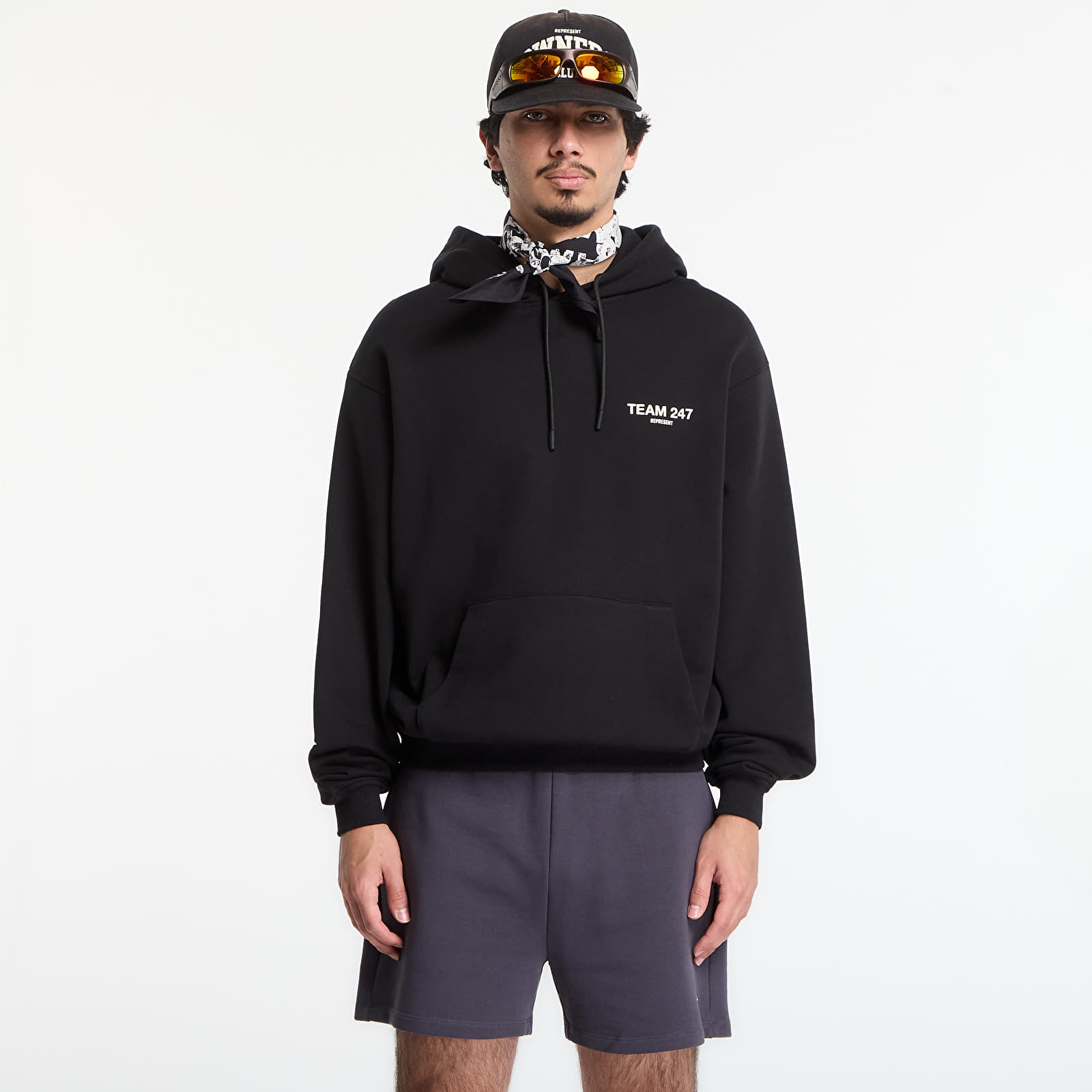 Hoodies and sweatshirts  REPRESENT 247 Team Oversized Hood UNISEX Jet Black