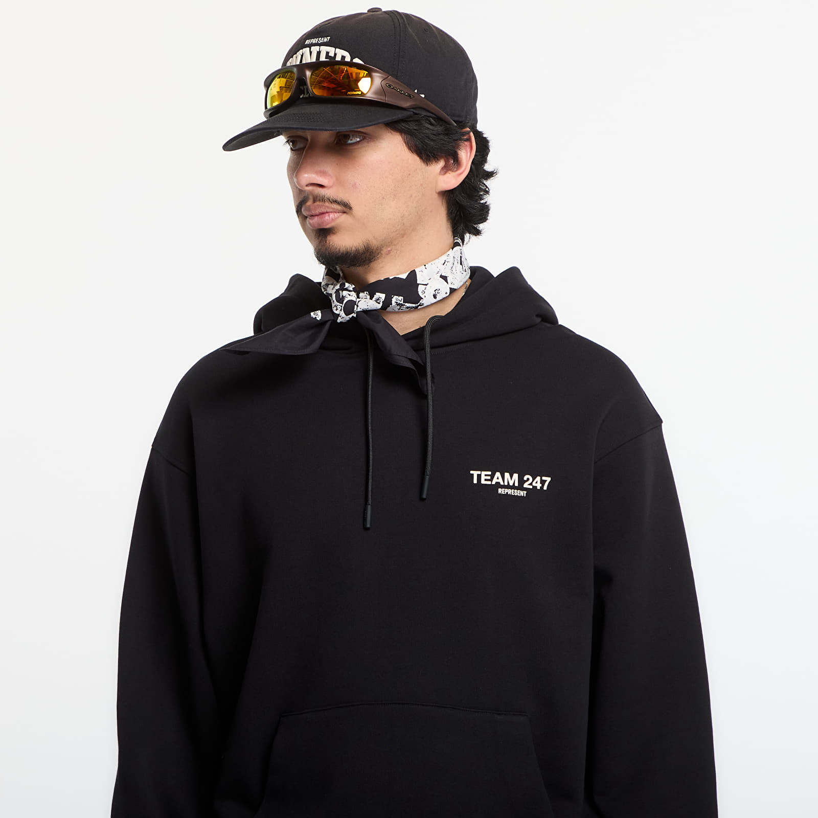 Hoodies and sweatshirts  REPRESENT 247 Team Oversized Hood UNISEX Jet Black