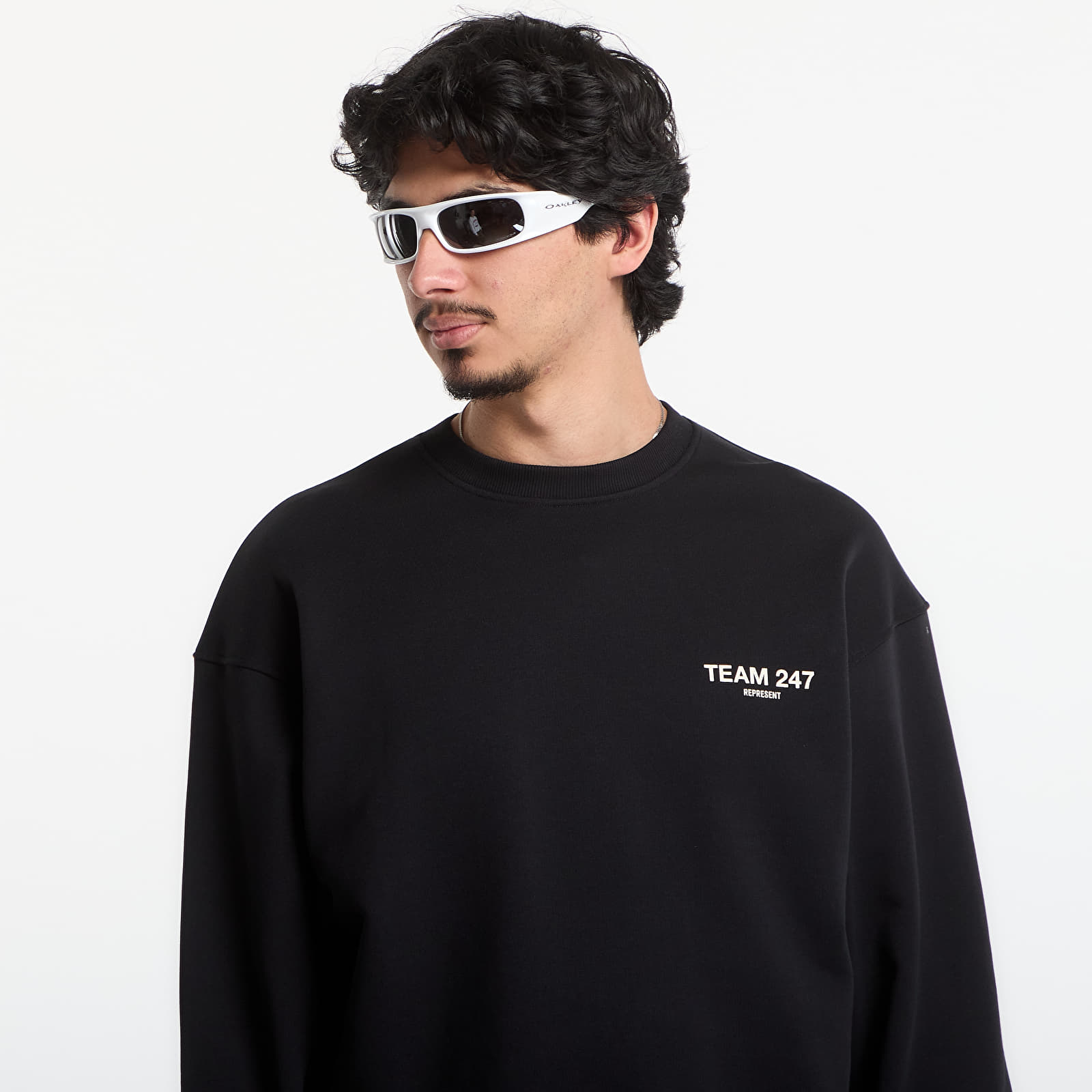 Hoodies and sweatshirts  REPRESENT 247 Team Oversized Crew UNISEX Jet Black
