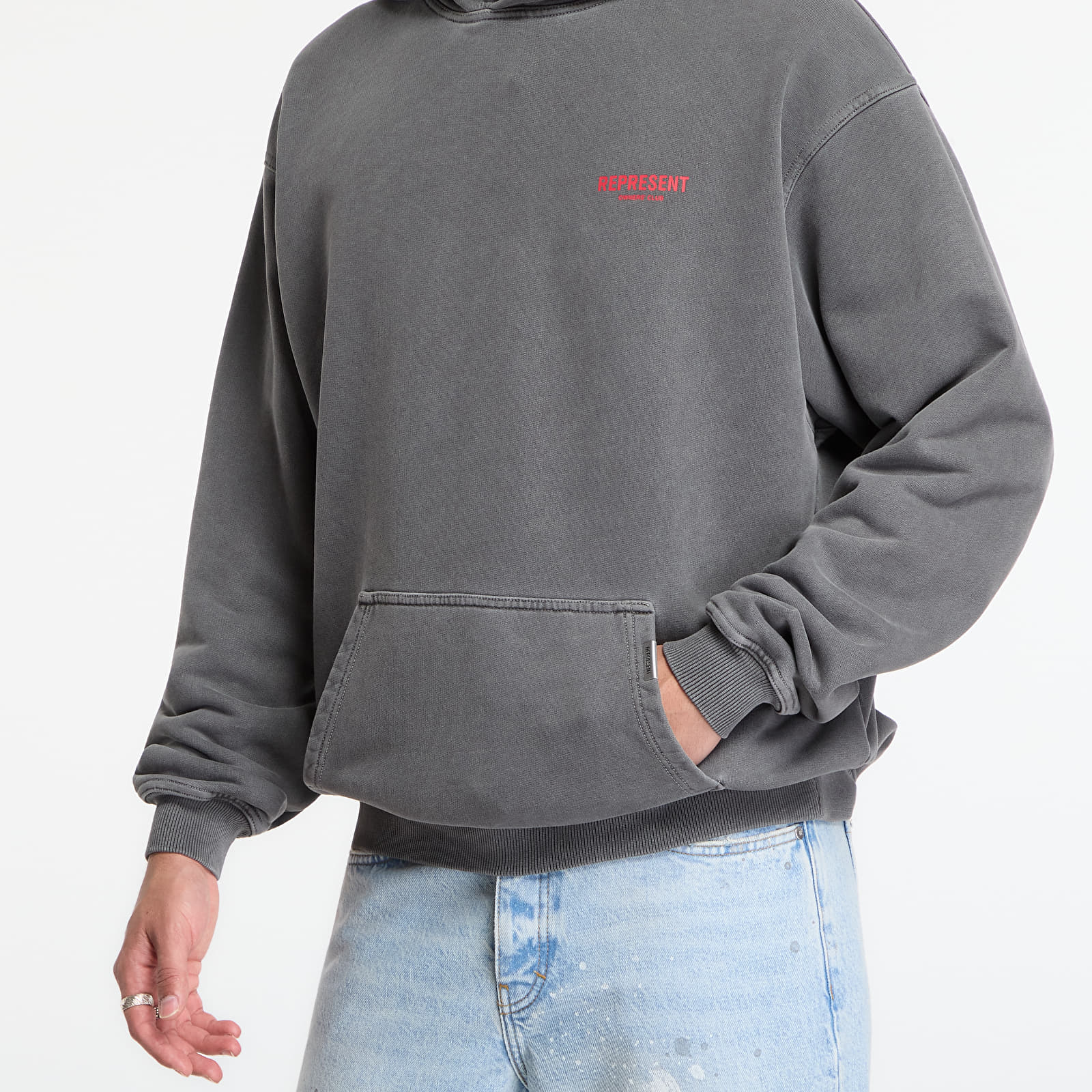 Sweatshirts Represent Owners Club Hoodie UNISEX Washed Black