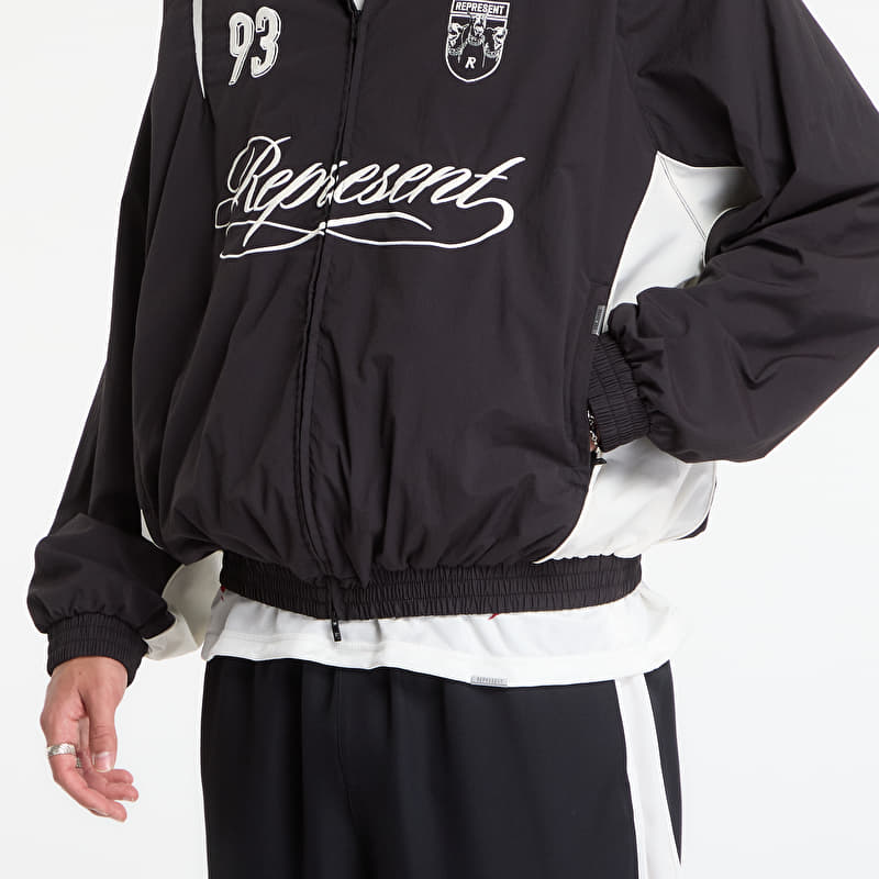 REPRESENT Woven Track Star Jacket UNISEX Jet Black | Footshop