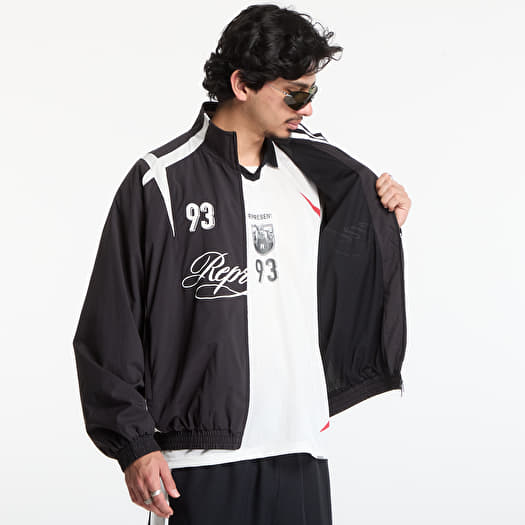ジャケット・アウター PLASTIC PRODUCT PLANT Jaket /Black REPRESENT Woven Track Star Jacket UNISEX Jet Black | Footshop