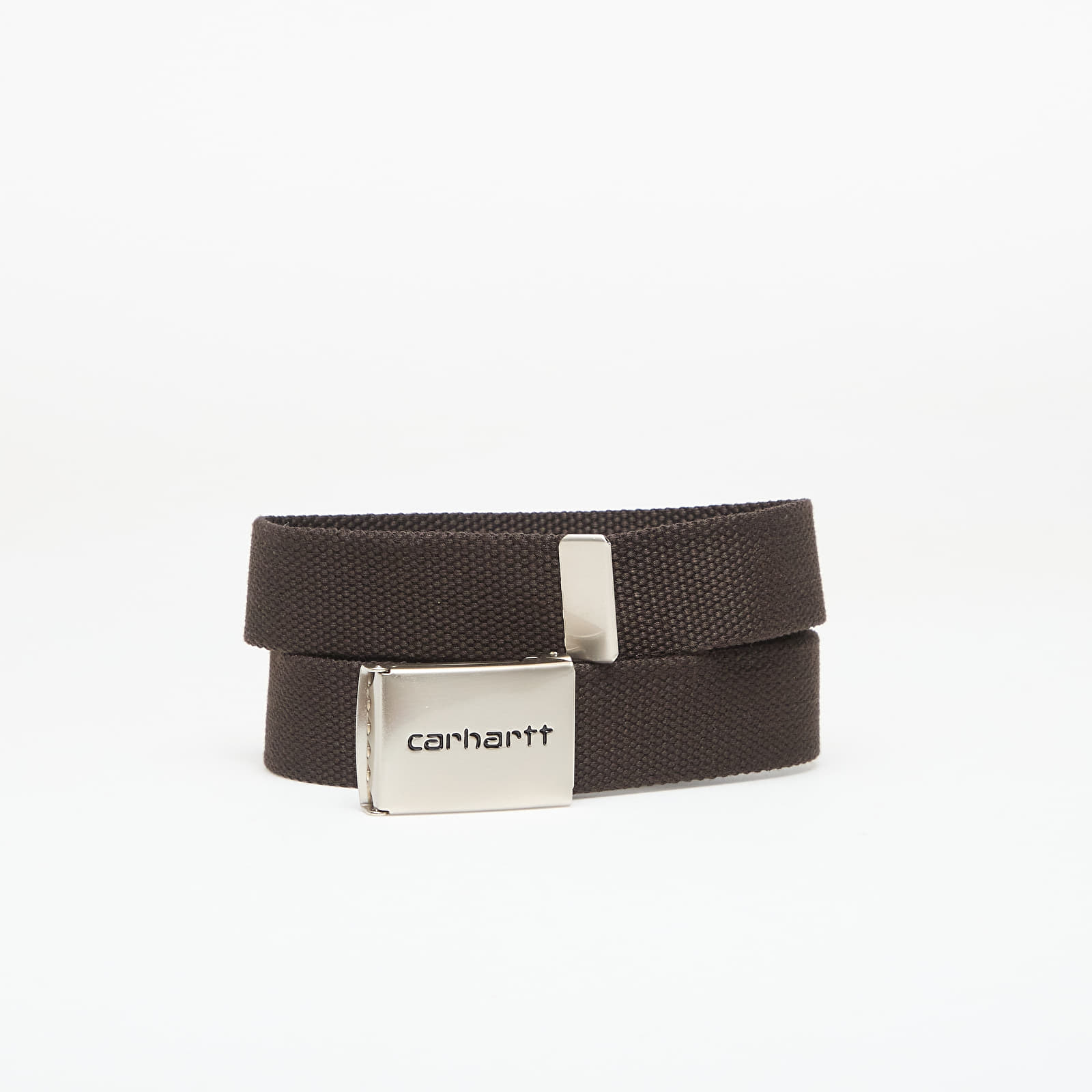 Cinturones Carhartt WIP Clip Belt Chrome Tobacco