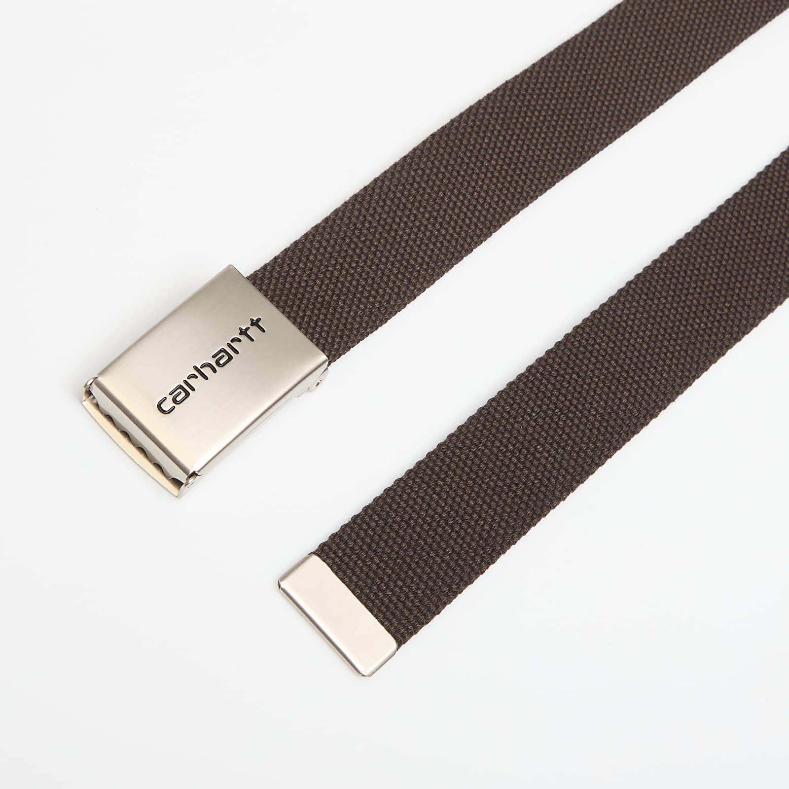 Cinturones Carhartt WIP Clip Belt Chrome Tobacco