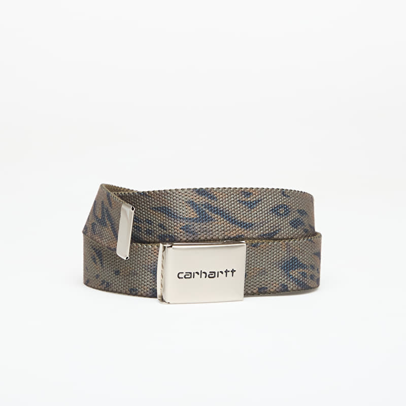 Vöö Carhartt WIP Clip Belt Chrome Duck Feather Print, Cypress