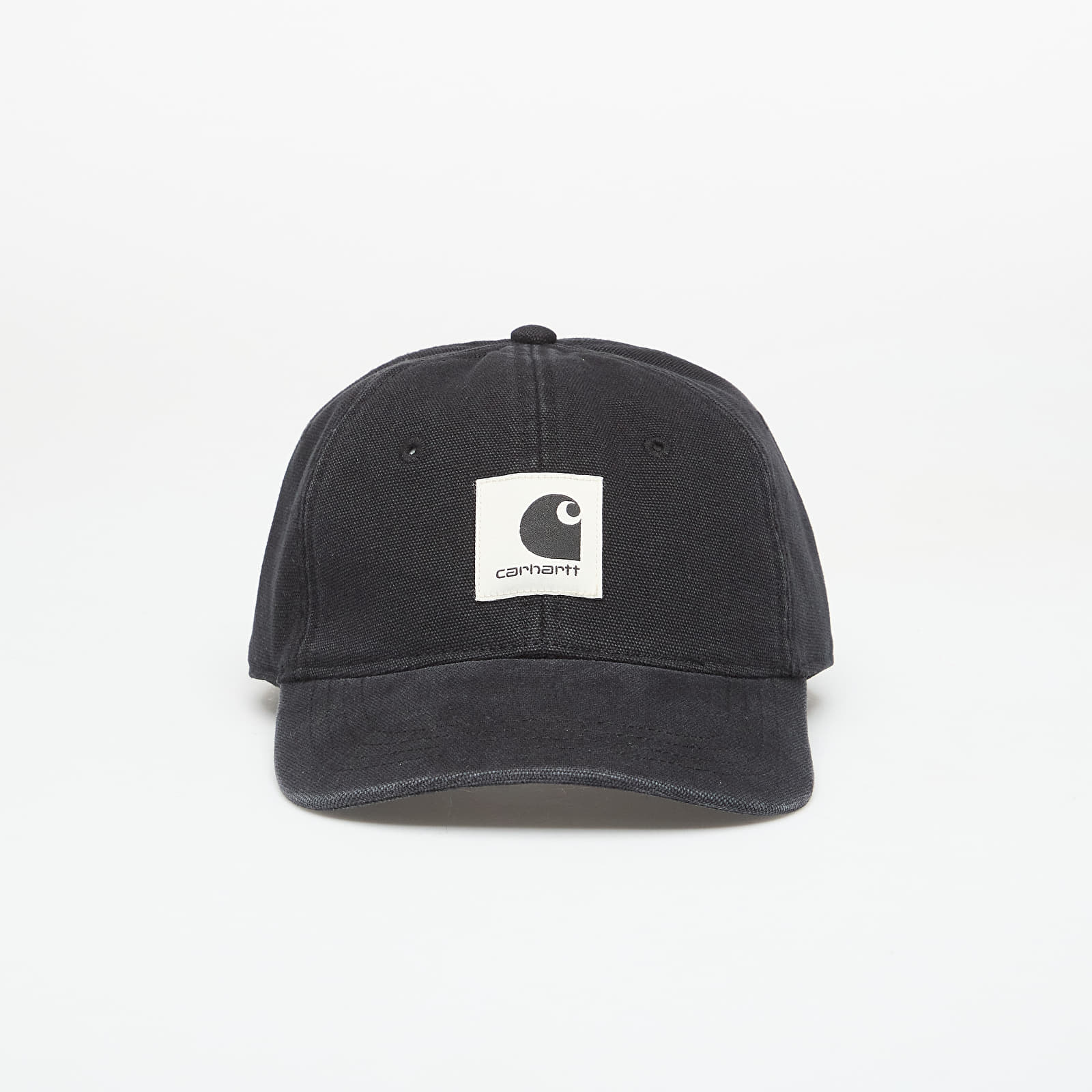 Casquettes Carhartt WIP Canvas Cap Black Stone Washed