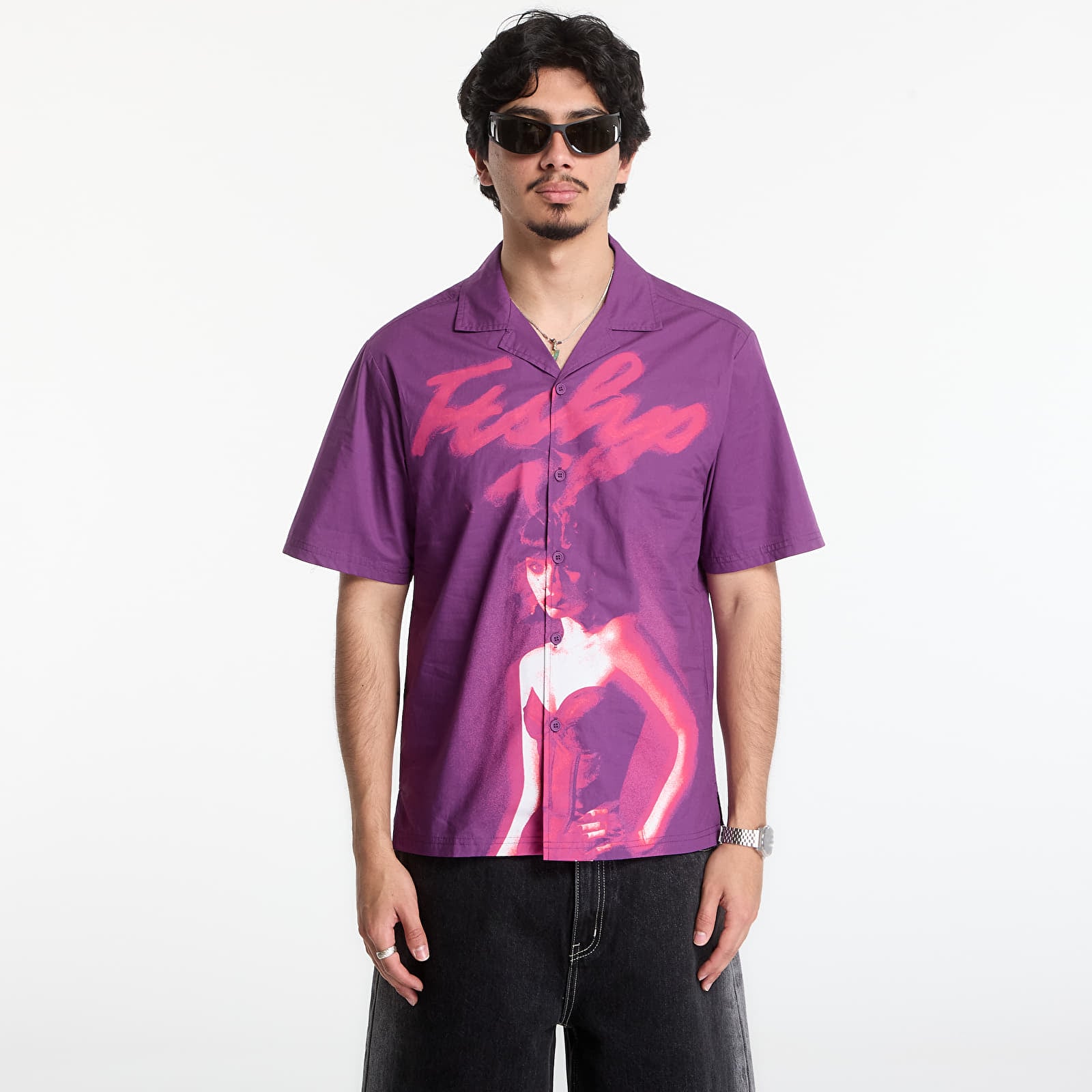 Men's shirts Playboy x FTSHP Camp Shirt Purple