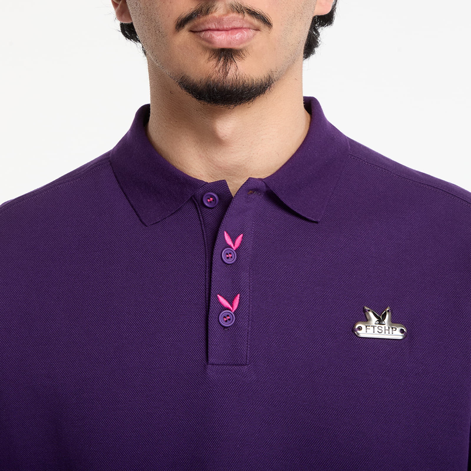 Men's T-shirts Playboy x FTSHP Short Sleeve Polo Purple