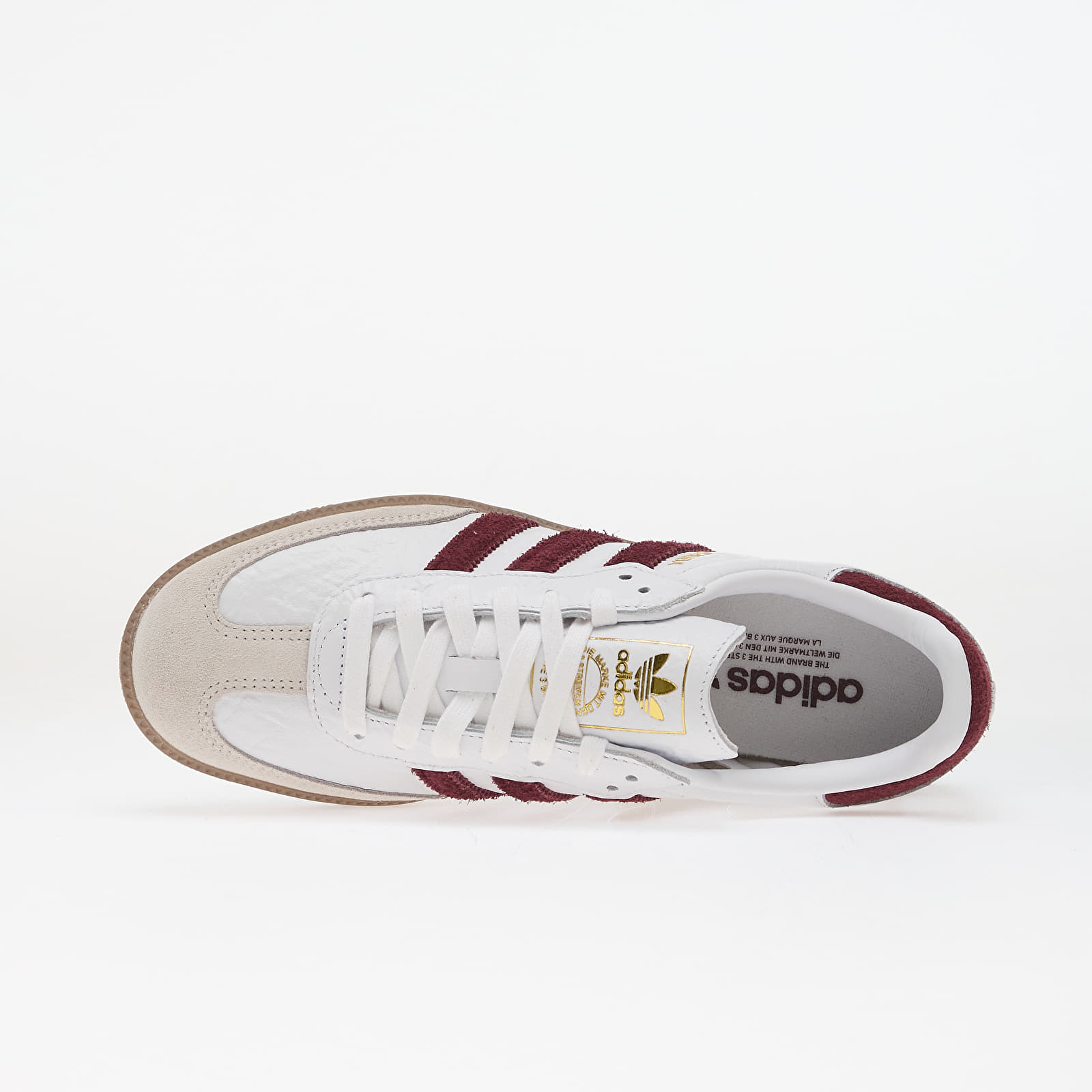 Damen Sneaker und Schuhe adidas Samba OG Ftwr White/ Maroon/ Gum5