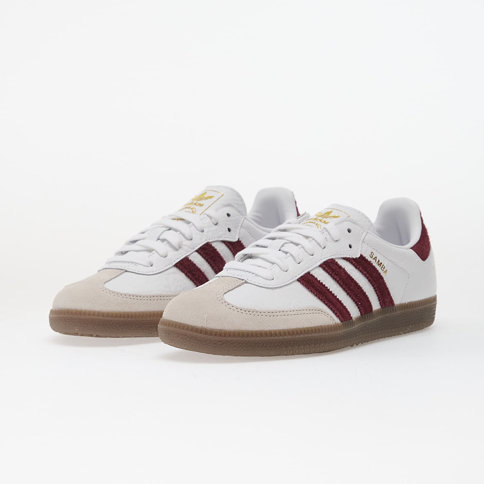 Damen Sneaker und Schuhe adidas Samba OG Ftwr White/ Maroon/ Gum5
